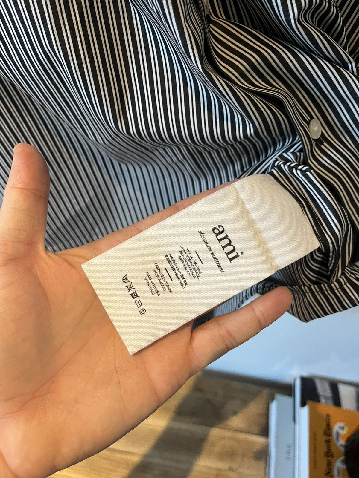 AMI AMI Boxy striped shirt Size US L / EU 52-54 / 3 - 5 Thumbnail