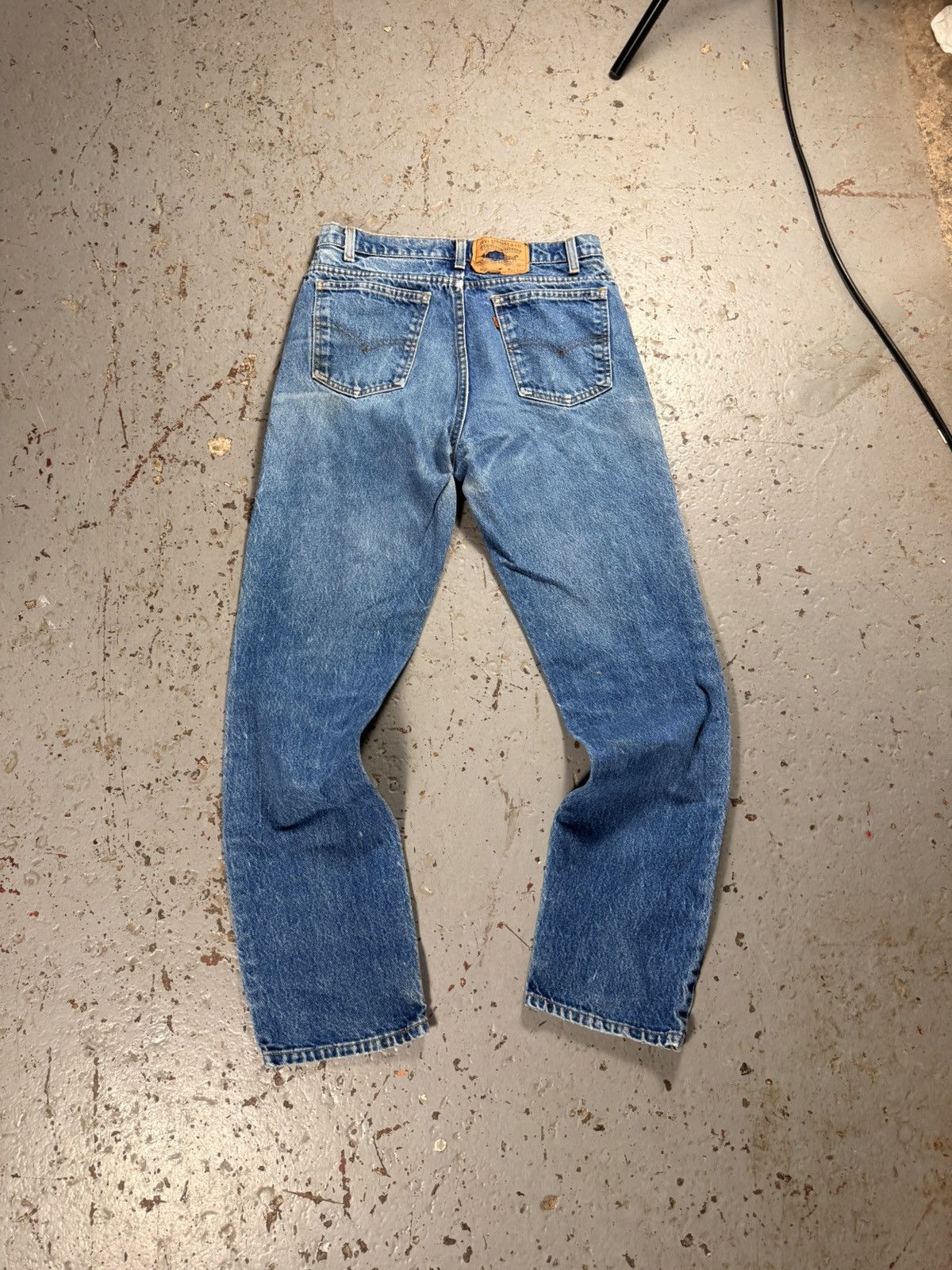Levi's Vintage Clothing Classic 70s Orange Tag Levis Denim 500 Jeans Size US 30 / EU 46 - 4 Thumbnail