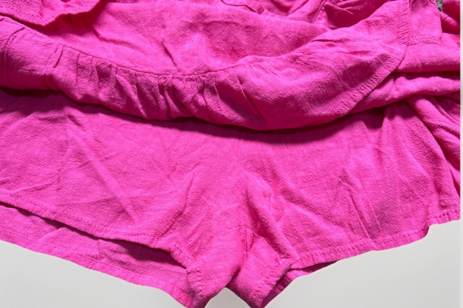 Cartoon Network CATO Wrap Skirt Ruffle Casual Bow Coral Pink L Fairy Preppy Size 36" / US 14 / IT 50 - 7 Thumbnail
