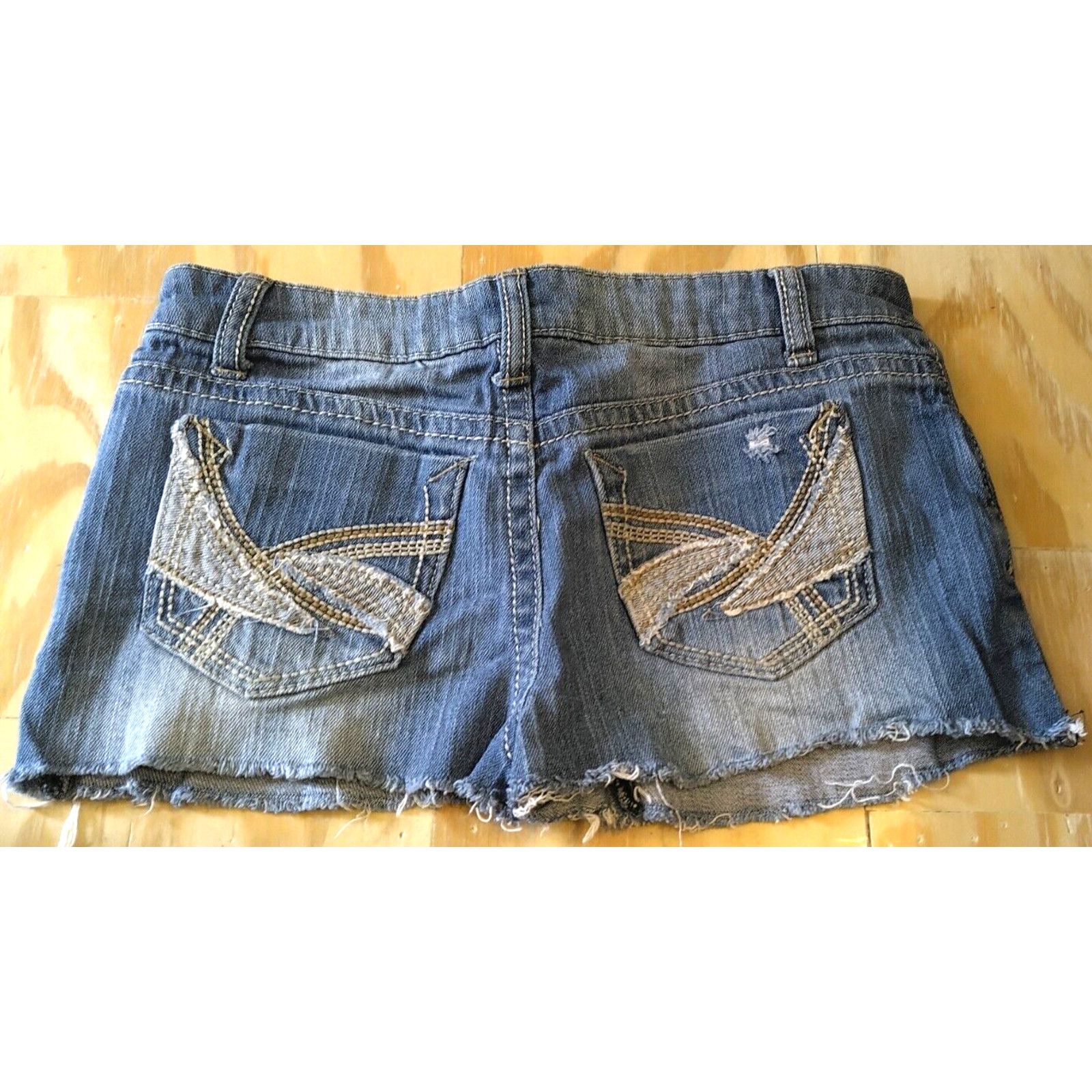 Other Mudd Denim Shorts Women Juniors SZ 0 Blue Distressed Frayed Size 25" / US 0 / IT 36 - 5 Thumbnail