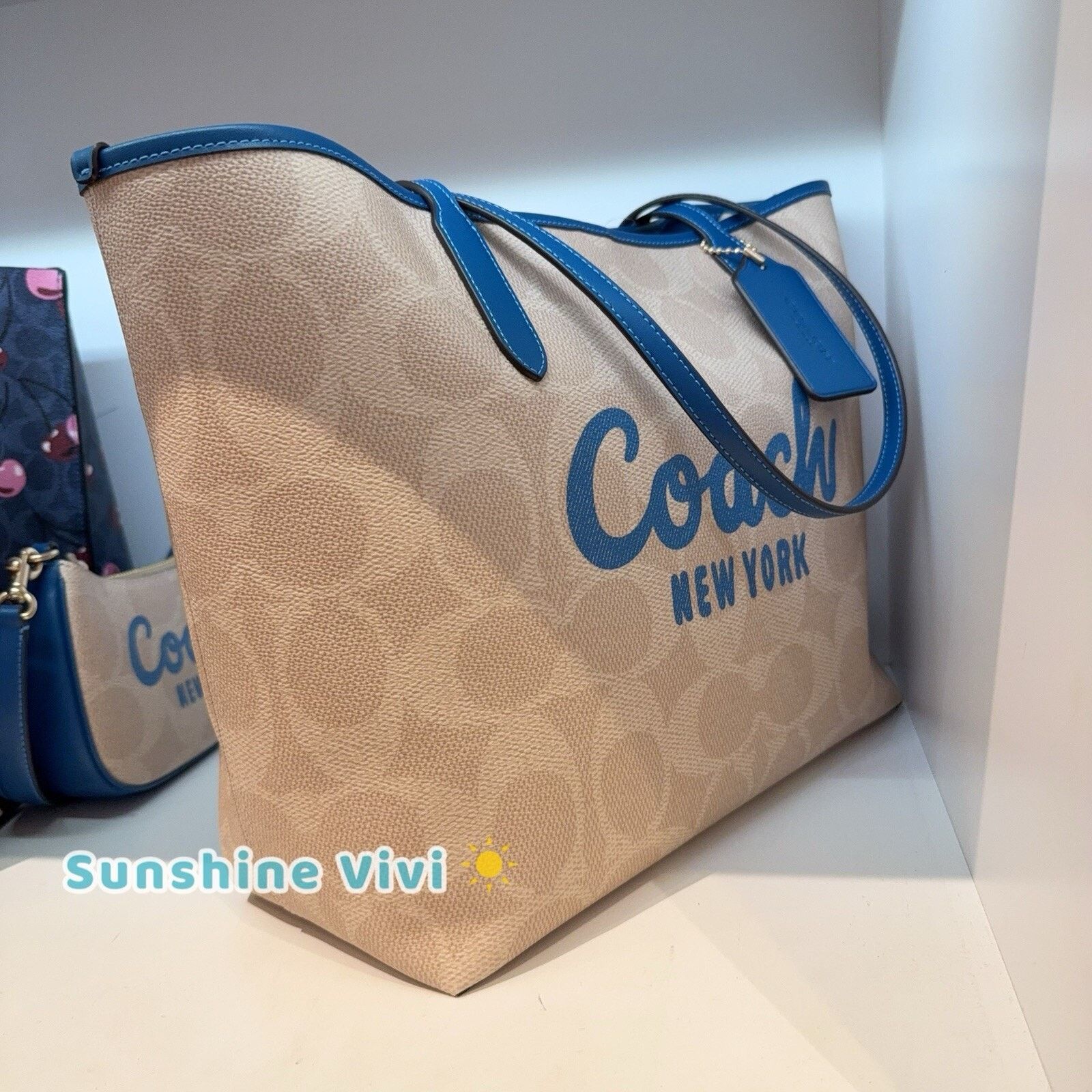 Coach NWT COACH City Tote Bag CY705 Pacific Bright Mineral Size ONE SIZE - 2 Thumbnail