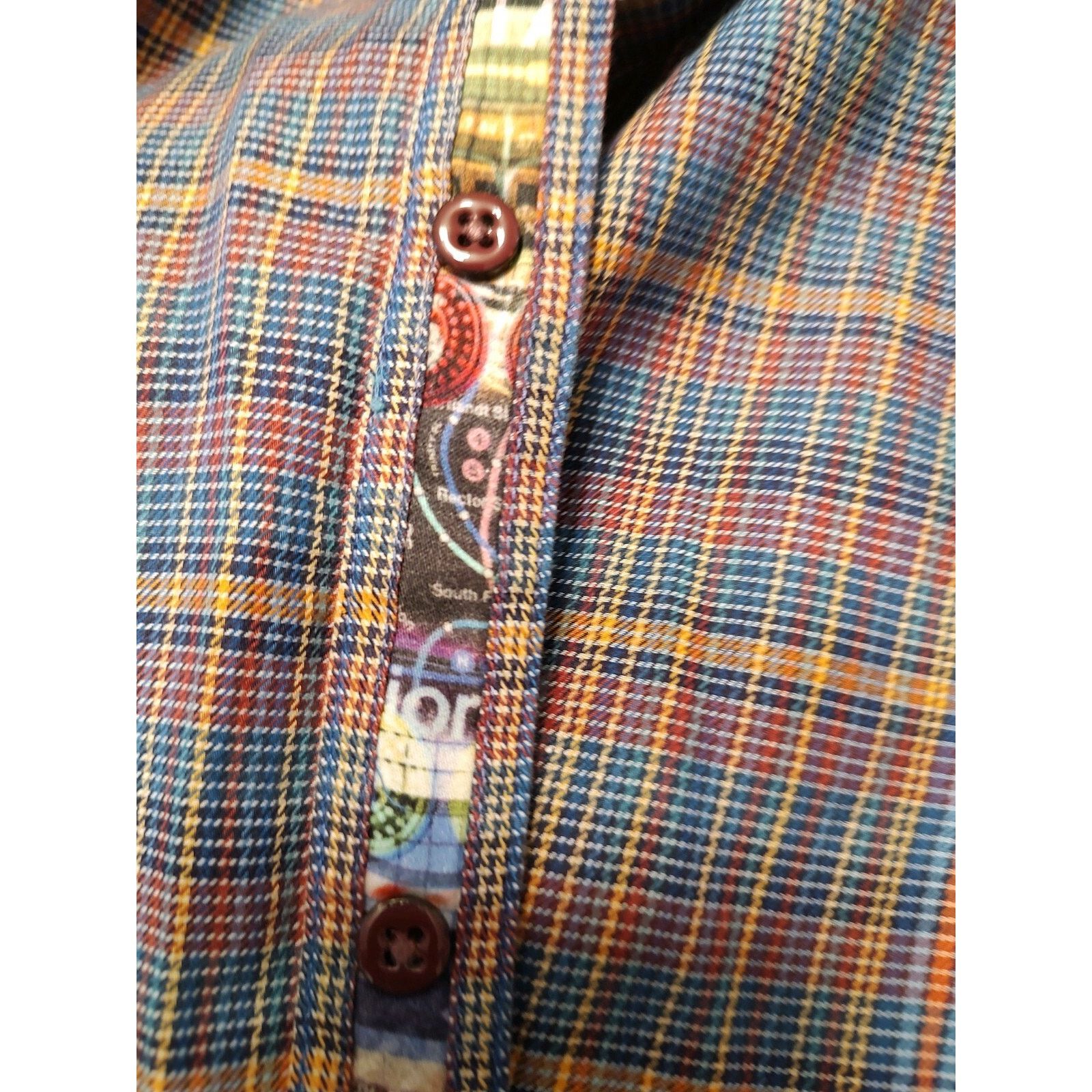 Robert Graham ROBERT GRAHAM Button down shirt Flip Cuff Multi X-Large EUC Size US XL / EU 56 / 4 - 4 Thumbnail