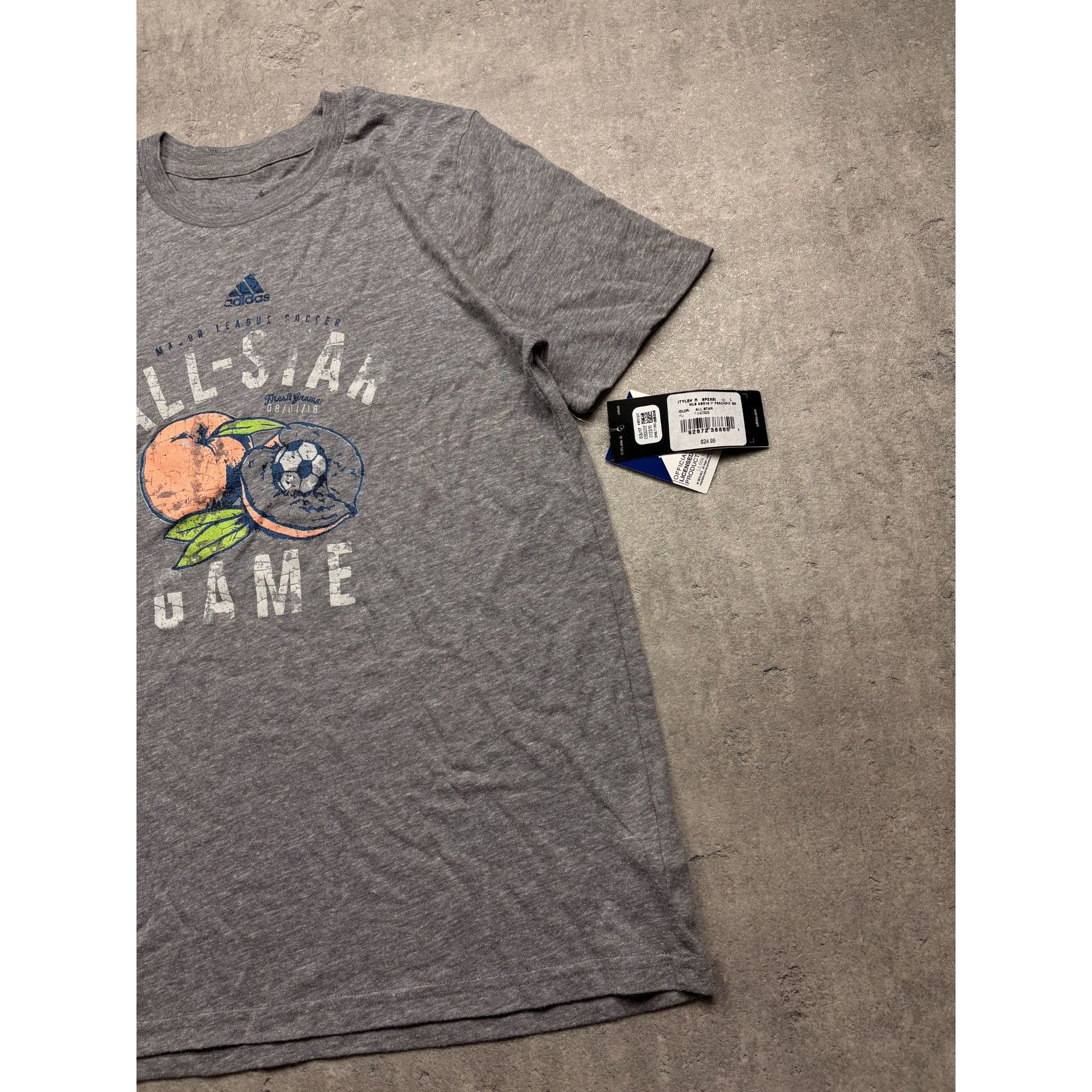 Adidas Adidas MLS All-Star Game Heather Gray Youth T-Shirt Size S S Size US S / EU 44-46 / 1 - 8 Thumbnail
