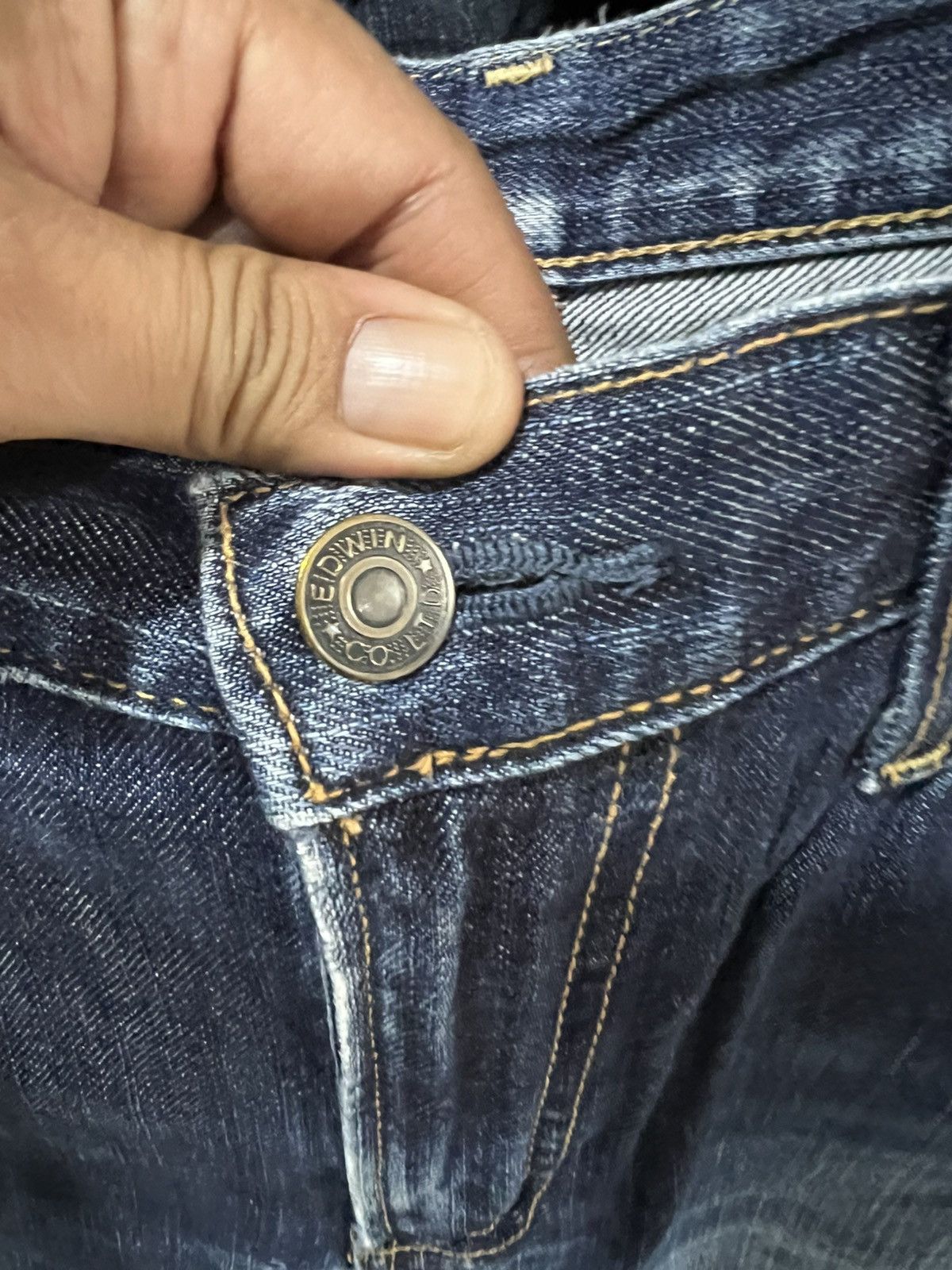 Edwin 🔥Vintage Edwin 402 Distressed Denim Size US 32 / EU 48 - 11 Thumbnail
