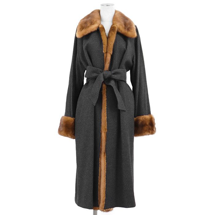 Other Other FOXEY BOUTIQUE Cashmere Wool Mink Coat Textile Outerwear 14370-AC0102 DUTY FREE for USA Size ONE SIZE - 1 Thumbnail
