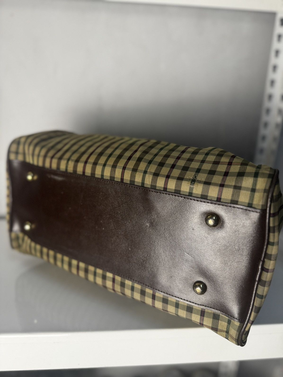 Japanese Brand Lasserre Paris Checkered Tote Bag Size ONE SIZE - 4 Thumbnail