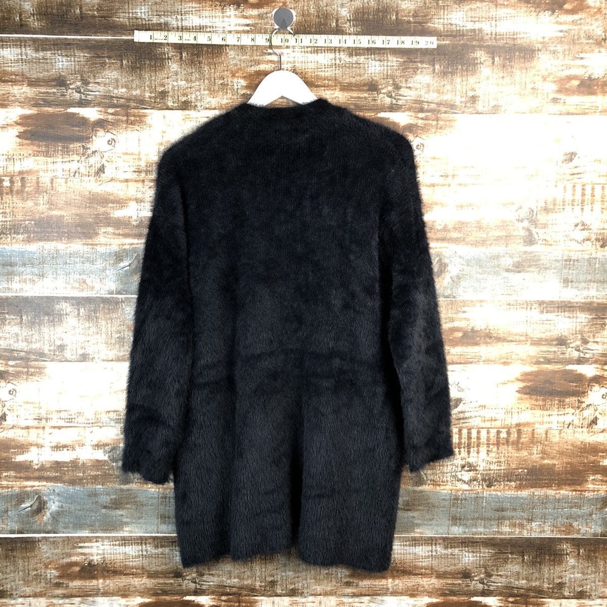 GU GU japan Black Mohair long Cardigan Knitwear #A2196 Size S / US 4 / IT 40 - 11 Thumbnail