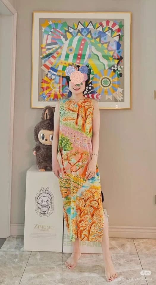 Issey Miyake Issey Miyake size:3 Yellow-green tropical rainforest pleat Size M / US 6-8 / IT 42-44 - 1 Thumbnail