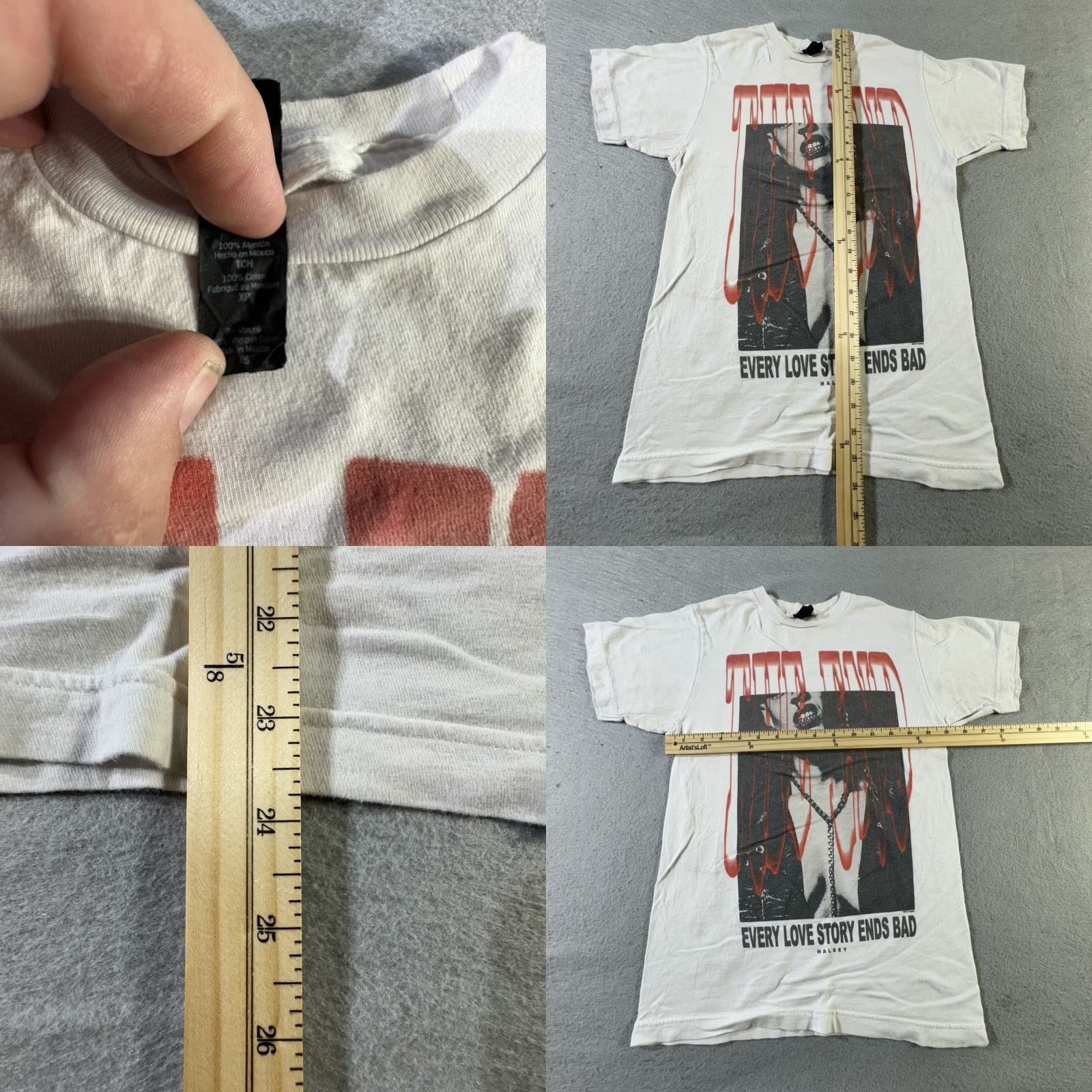 Vintage VINTAGE Alstyle Halsey T-Shirt Mens Small White Music Band Graphic 2017 Size US S / EU 44-46 / 1 - 8 Thumbnail