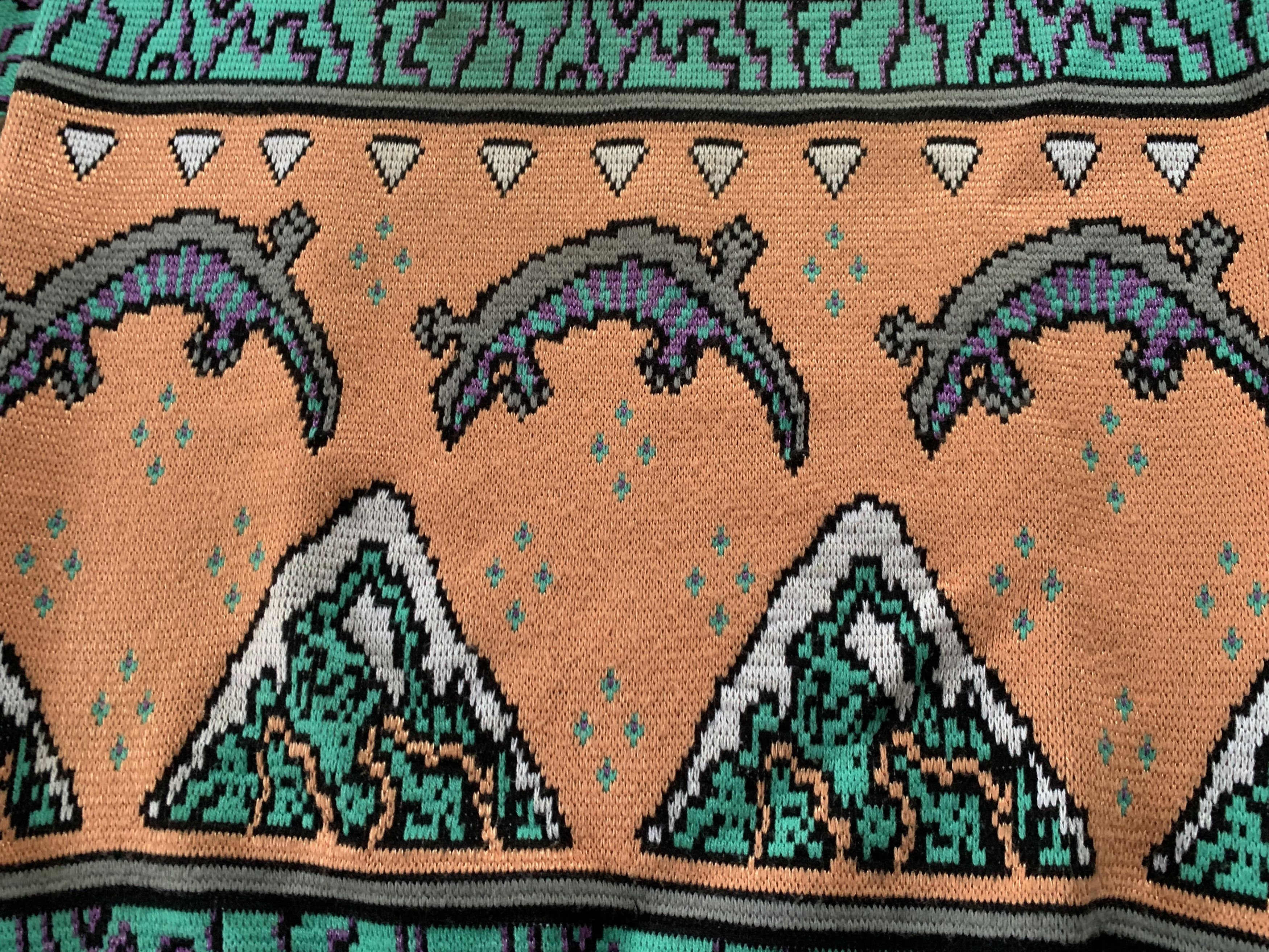 Vintage Vintage Simmer Style Knit Wool Printed Sweater Size US L / EU 52-54 / 3 - 5 Thumbnail