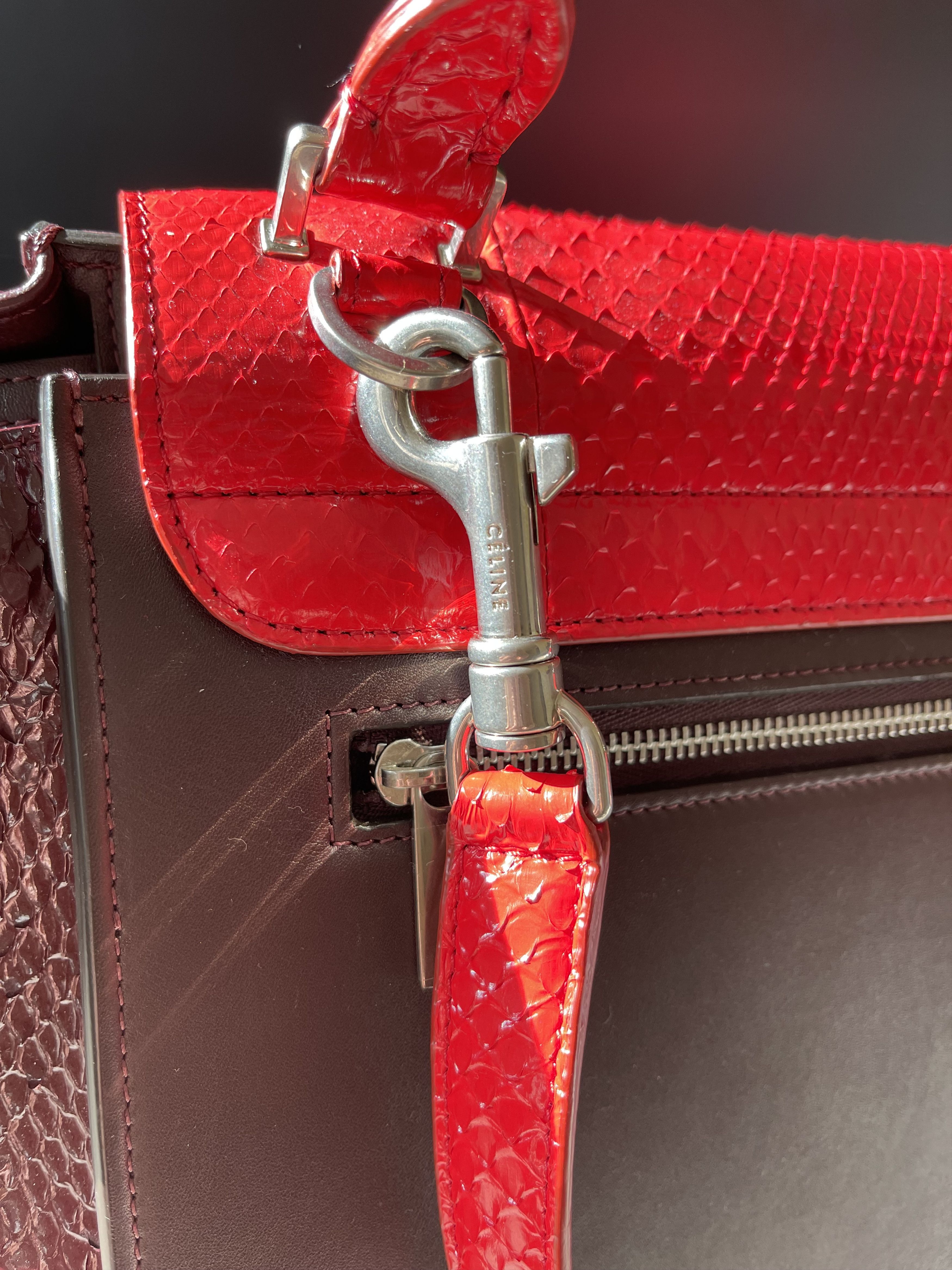 Celine Celine Small Trapeze Python Bag Size ONE SIZE - 10 Thumbnail