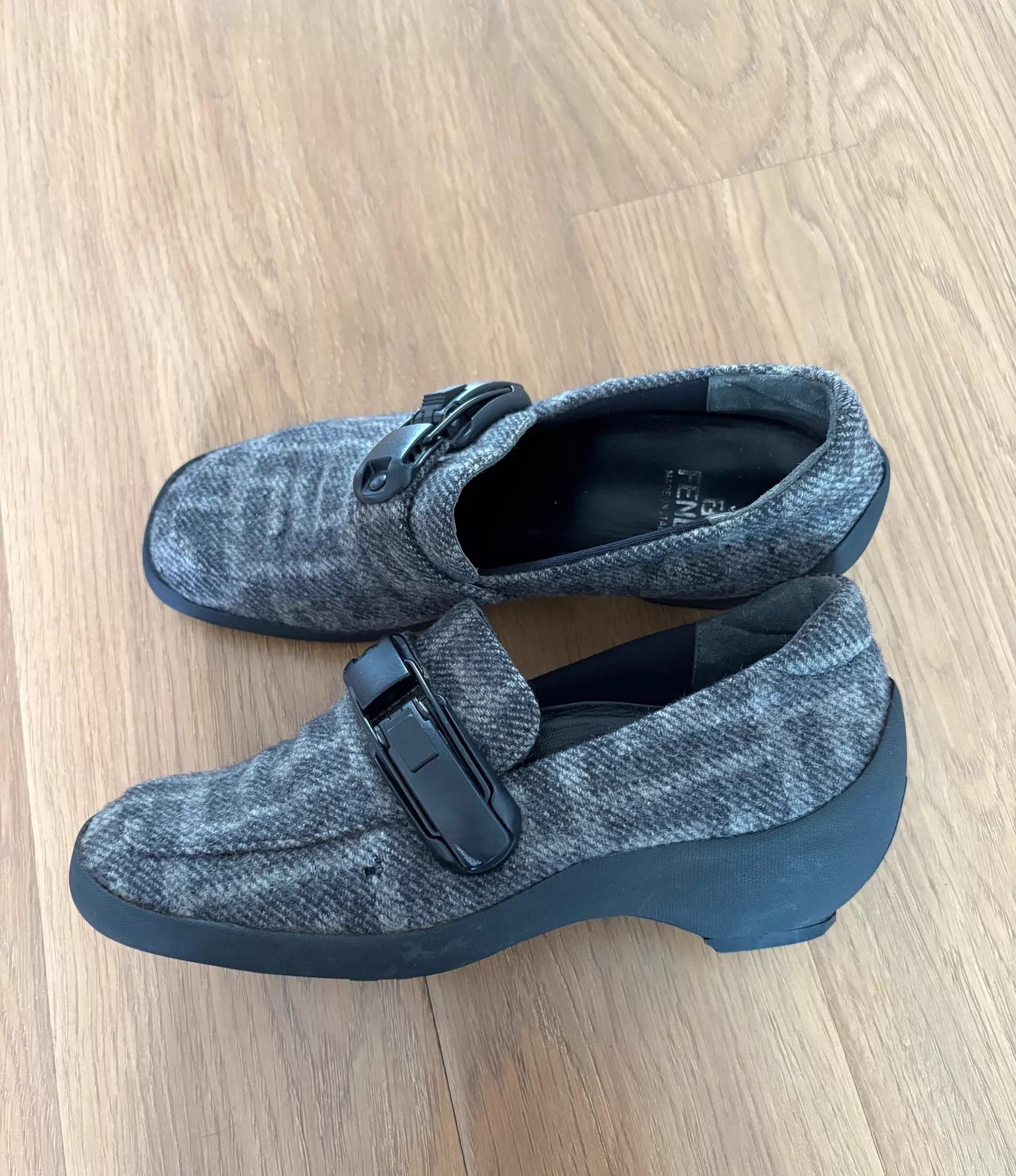 Fendi Fendi x Zucca Functional Buckle Mary Jane Sneakers 37 Size US 6.5 / IT 36.5 - 1 Thumbnail