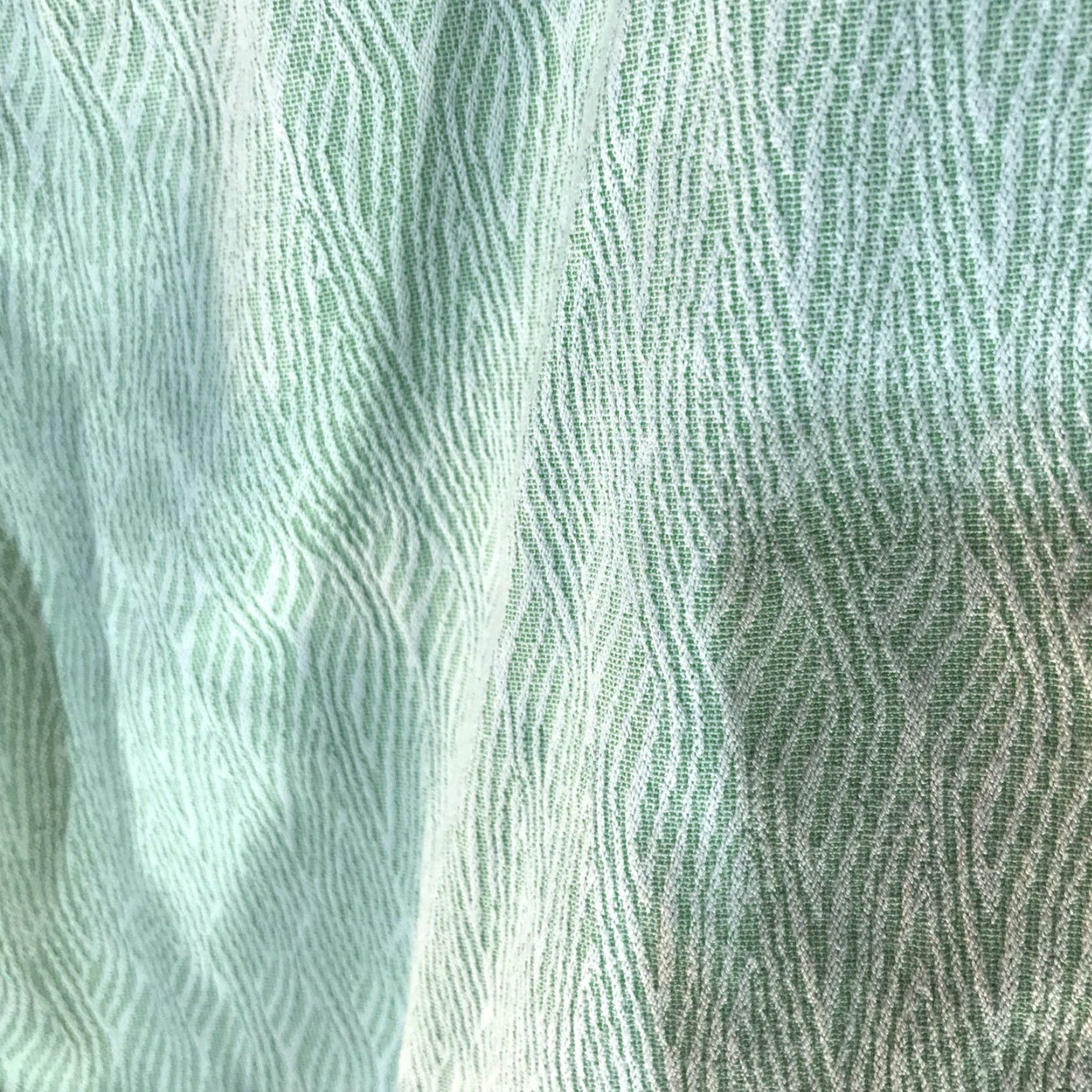 Vintage Peck & Peck Pants Womens Size 14 Lt Green/White Geometric Print Dress Pants Size 36" / US 14 / IT 50 - 4 Thumbnail