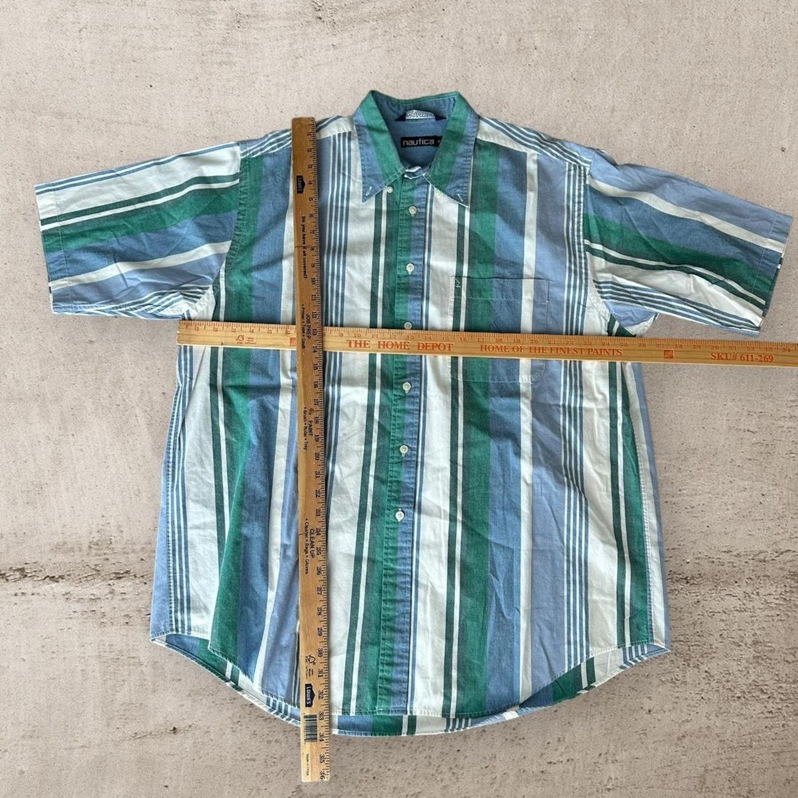 Nautica Y2k nautica striped button up shirt Size US XL / EU 56 / 4 - 3 Thumbnail