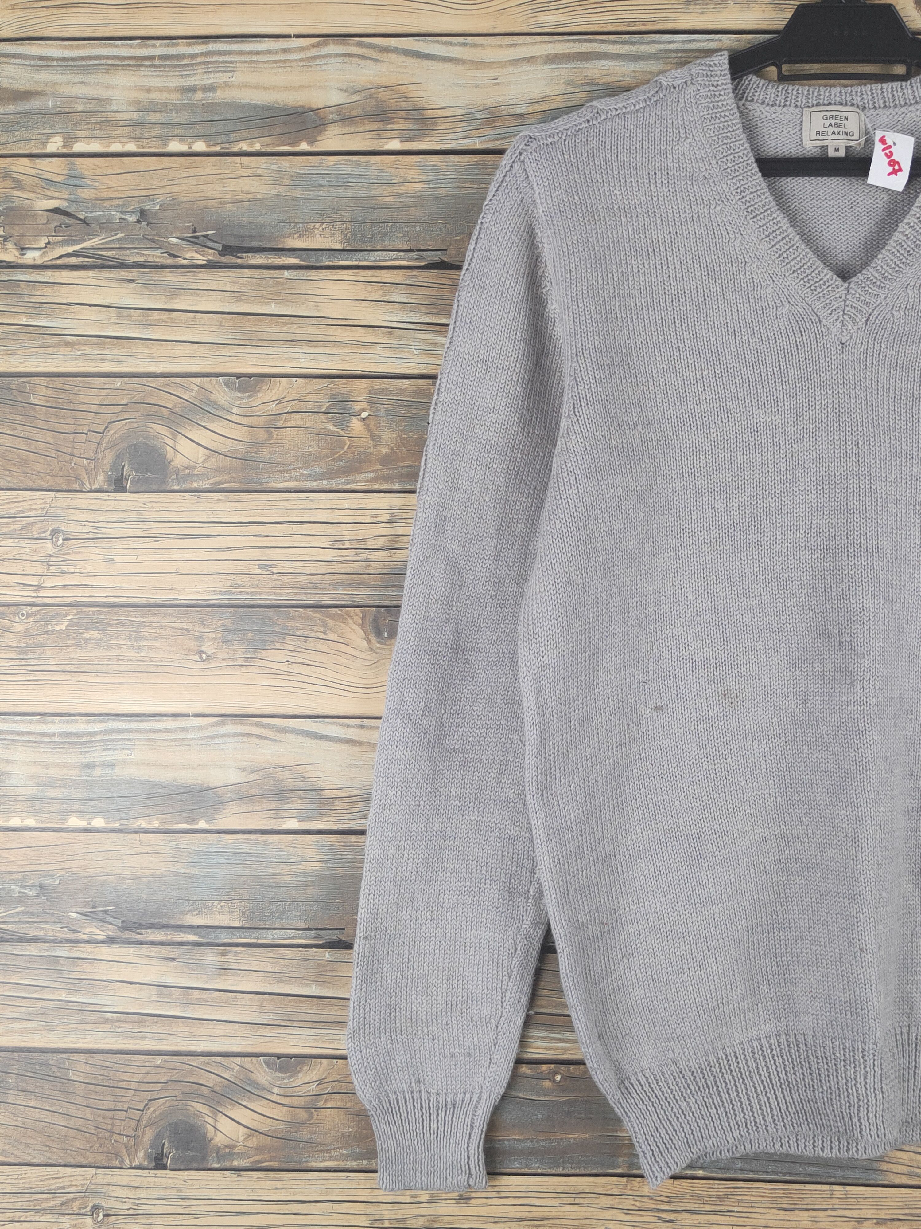 Homespun Knitwear Green Label Relaxing Gray Knitwear Sweatshirts #W1207 Size M / US 6-8 / IT 42-44 - 3 Thumbnail