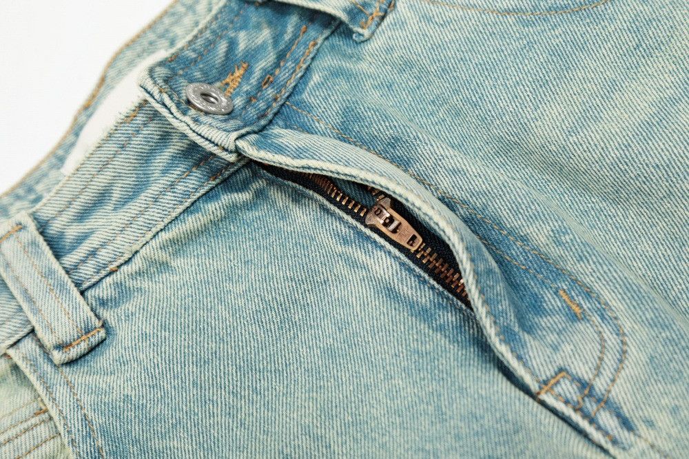 Japanese Brand × Jean Distressed men's loose casual punk washed ripped jeans Size US 32 / EU 48 - 4 Thumbnail