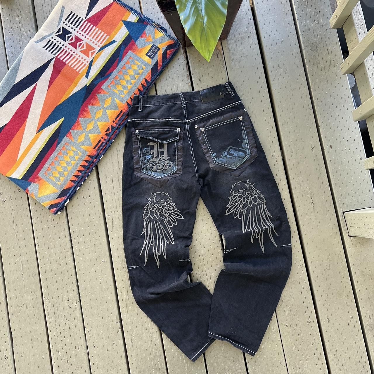 Southpole Crazy Vintage Y2K Southpole Style Cyber Skater Jeans Baggy Size US 30 / EU 46 - 4 Thumbnail