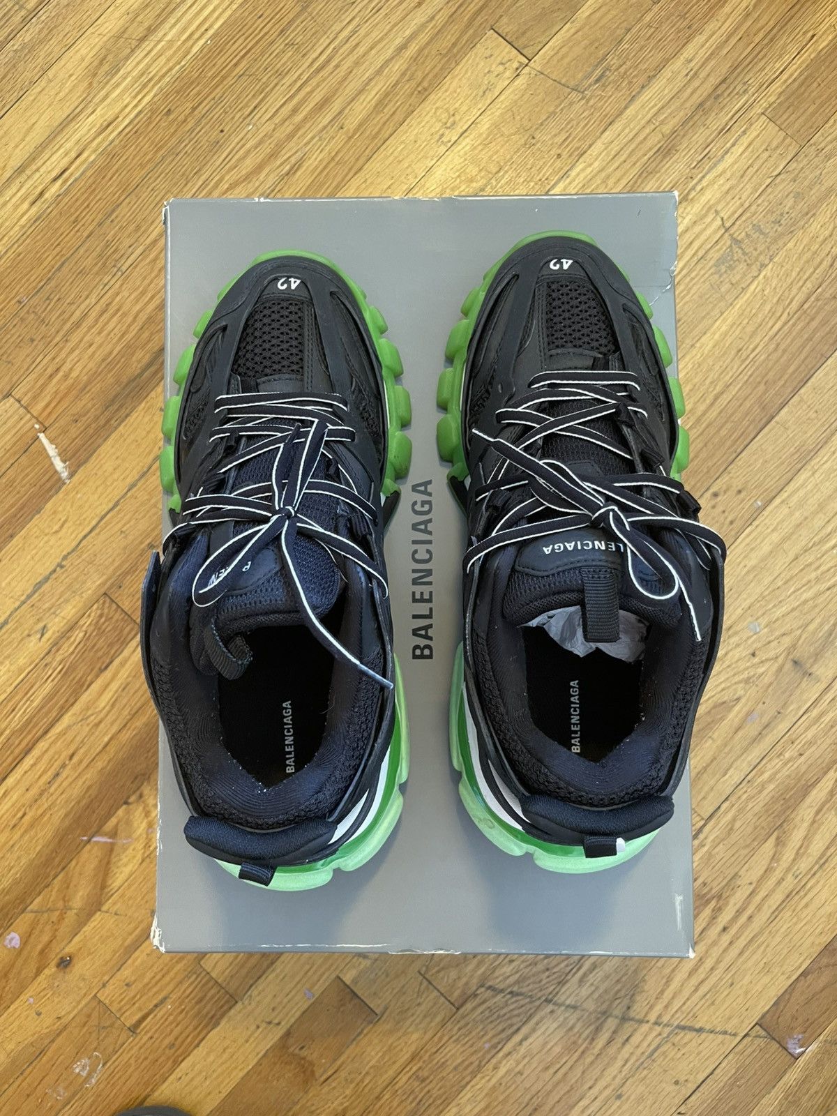 Balenciaga Balenciaga Track Sneaker black/glow Size US 9 / EU 42 - 3 Thumbnail