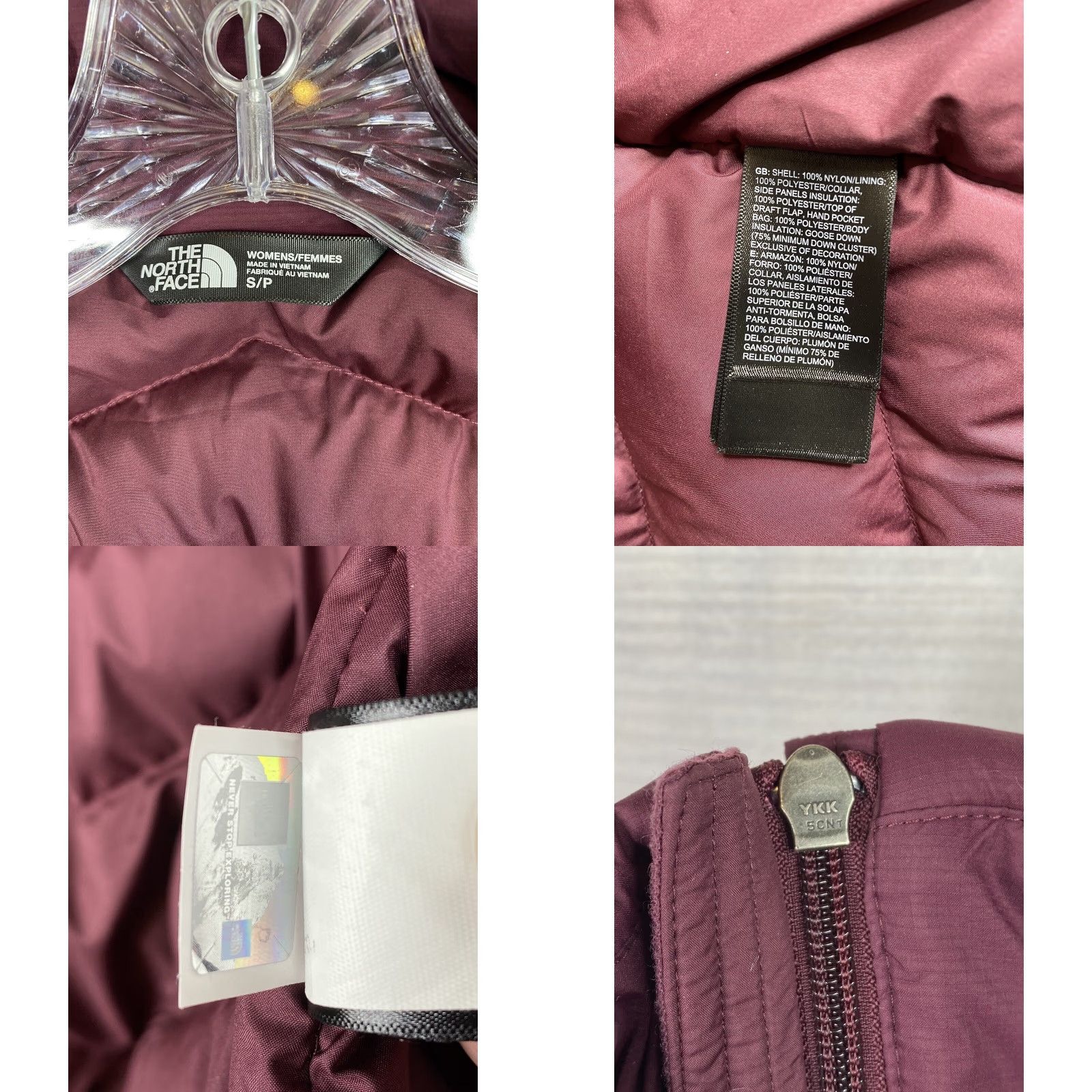 The North Face The North Face Vest Womens S Purple 550 Goose Down Aconcagua Puffer Jacket Zip Size S / US 4 / IT 40 - 9 Thumbnail
