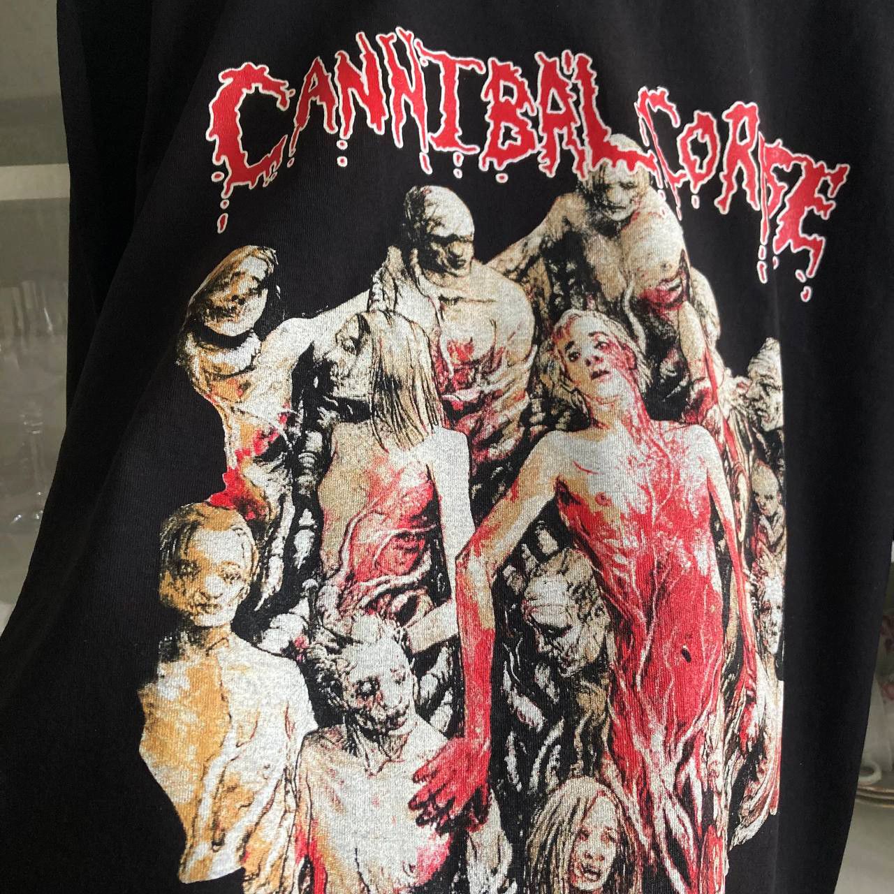 Band Tees Long sleeve Cannibal Corpse - The Bleeding / death metal Size US L / EU 52-54 / 3 - 4 Thumbnail
