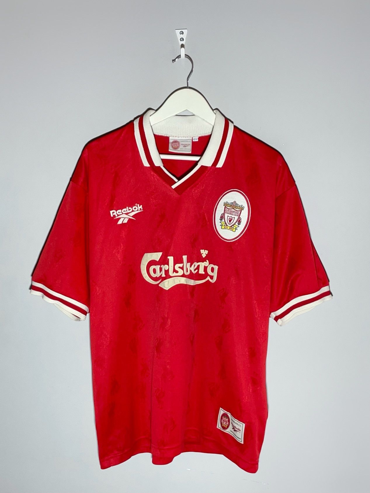 Reebok × Vintage Liverpool FC Reebok 1996/98 Vintage Y2k Football Shirt Size US L / EU 52-54 / 3 - 1 Thumbnail