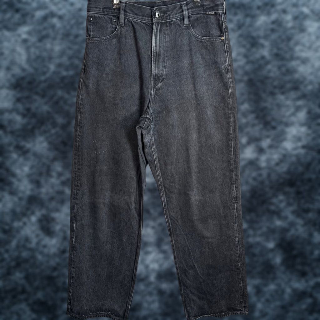 Vintage VINTAGE G-Star Raw Stray Ultra High Straight Jeans Women 31 x 34 Black Denim 90s Size 24" / US 00 / IT 34 - 1 Thumbnail