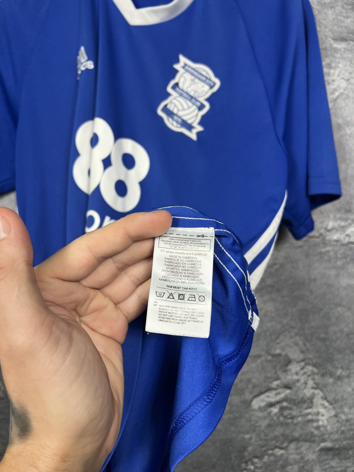Adidas Adidas 2016/17 Birmingham City FC Home Shirt Size L Size US L / EU 52-54 / 3 - 8 Thumbnail
