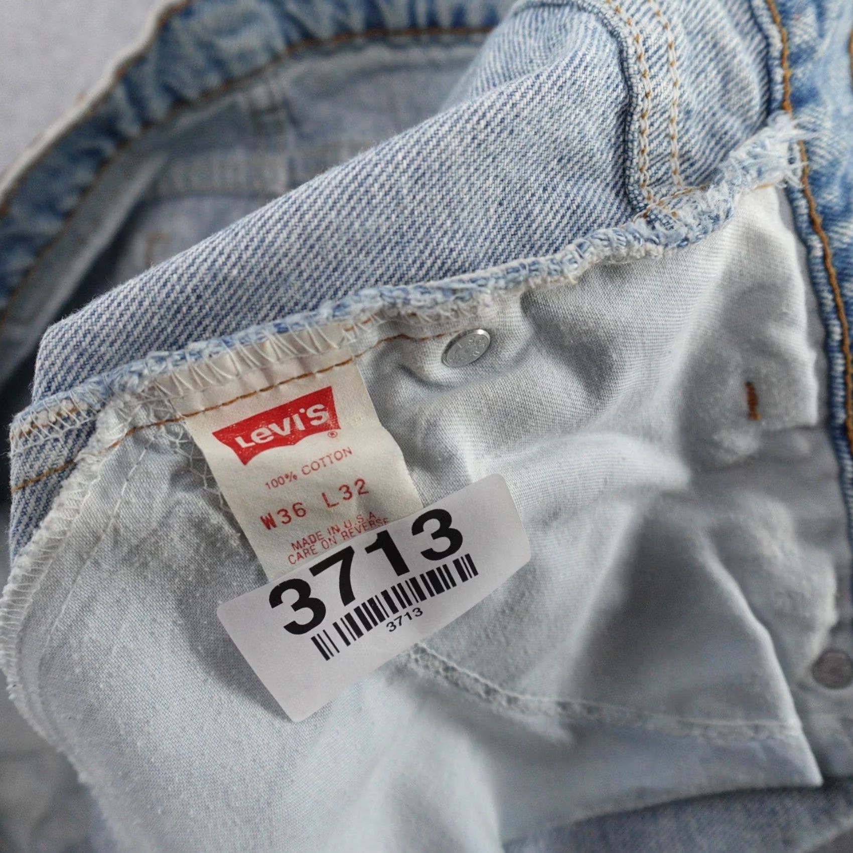 Levi's VINTAGE Levi's 506 Jeans Regular Straight 36 (36x32) Blue Denim 5-Pocket Men Mens Jeans 90s Theme Size US 36 / EU 52 - 4 Thumbnail