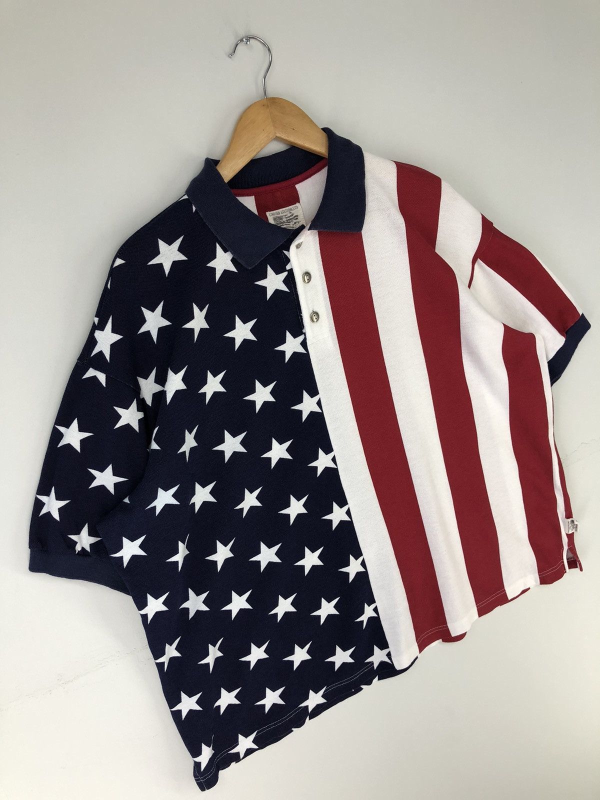 Vintage Vintage America Flag Polo Shirt Size US XXL / EU 58 / 5 - 3 Thumbnail