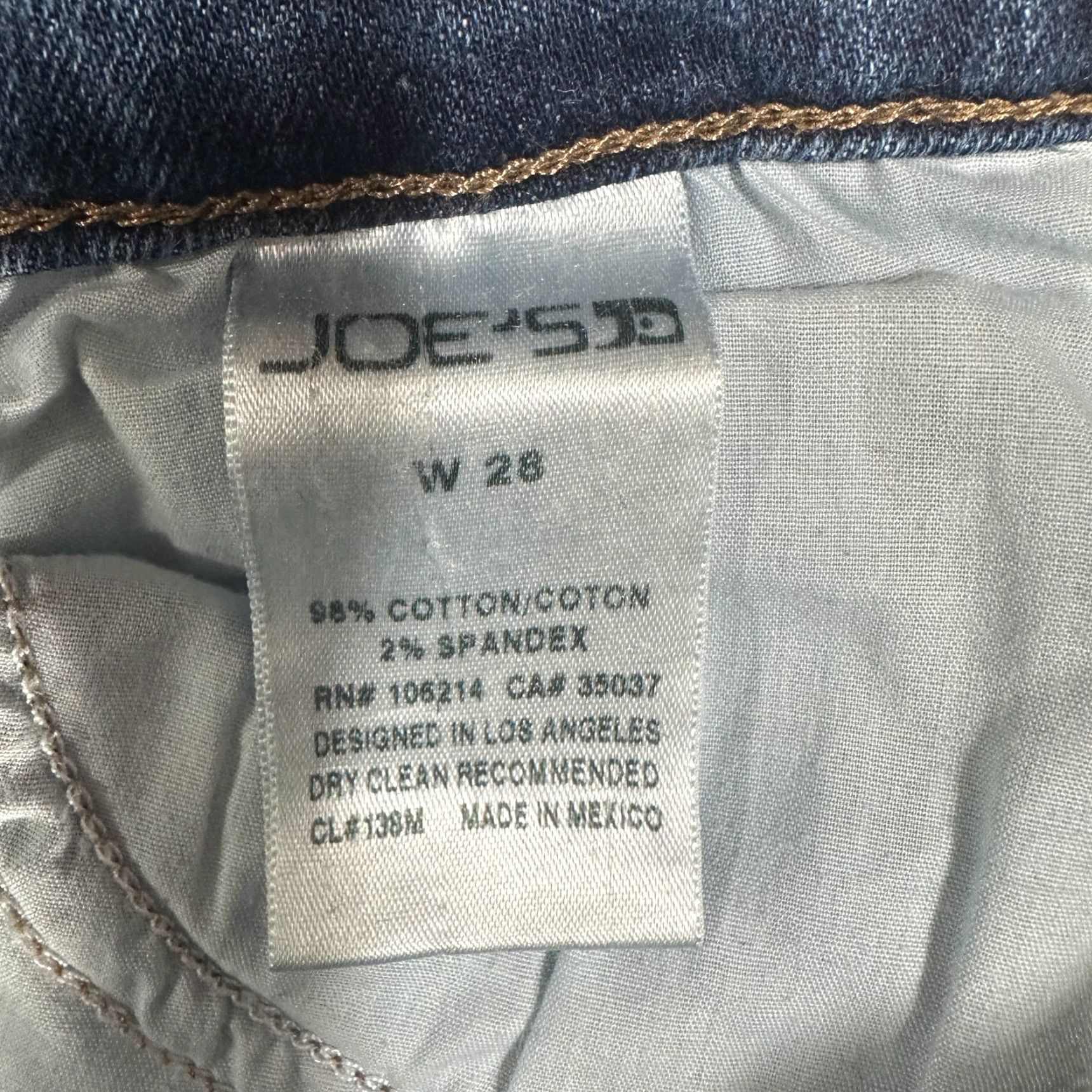 Vintage Joes Jeans Monica Cotton Stretch Pockets Logo Skinny Jeans 28 Blue Womens Regular Vintage? Size 28" / US 6 / IT 42 - 6 Thumbnail
