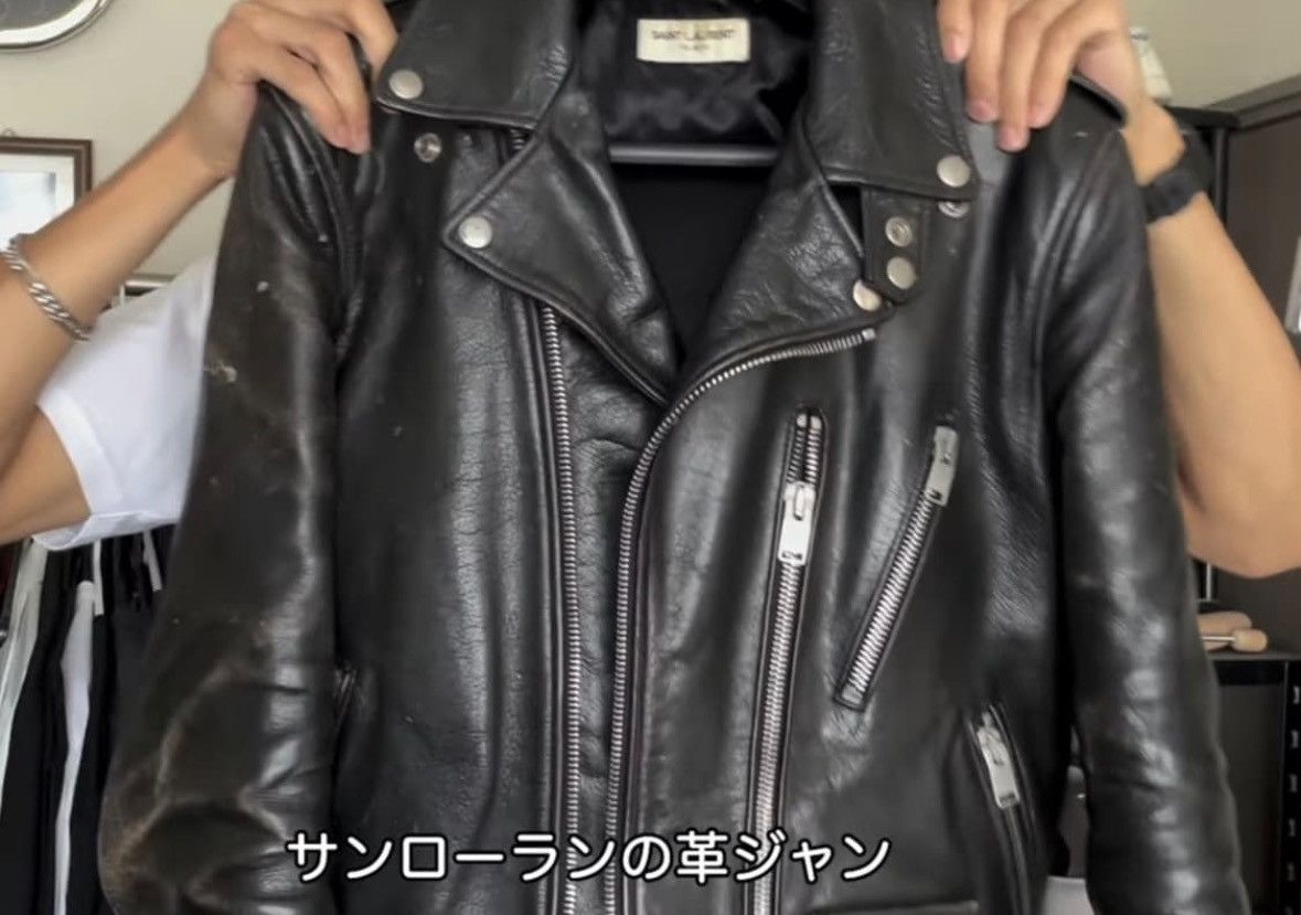 Saint Laurent Paris Saint laurent 13FW heritage distress L17 leather biker sz52 Size US L / EU 52-54 / 3 - 6 Thumbnail
