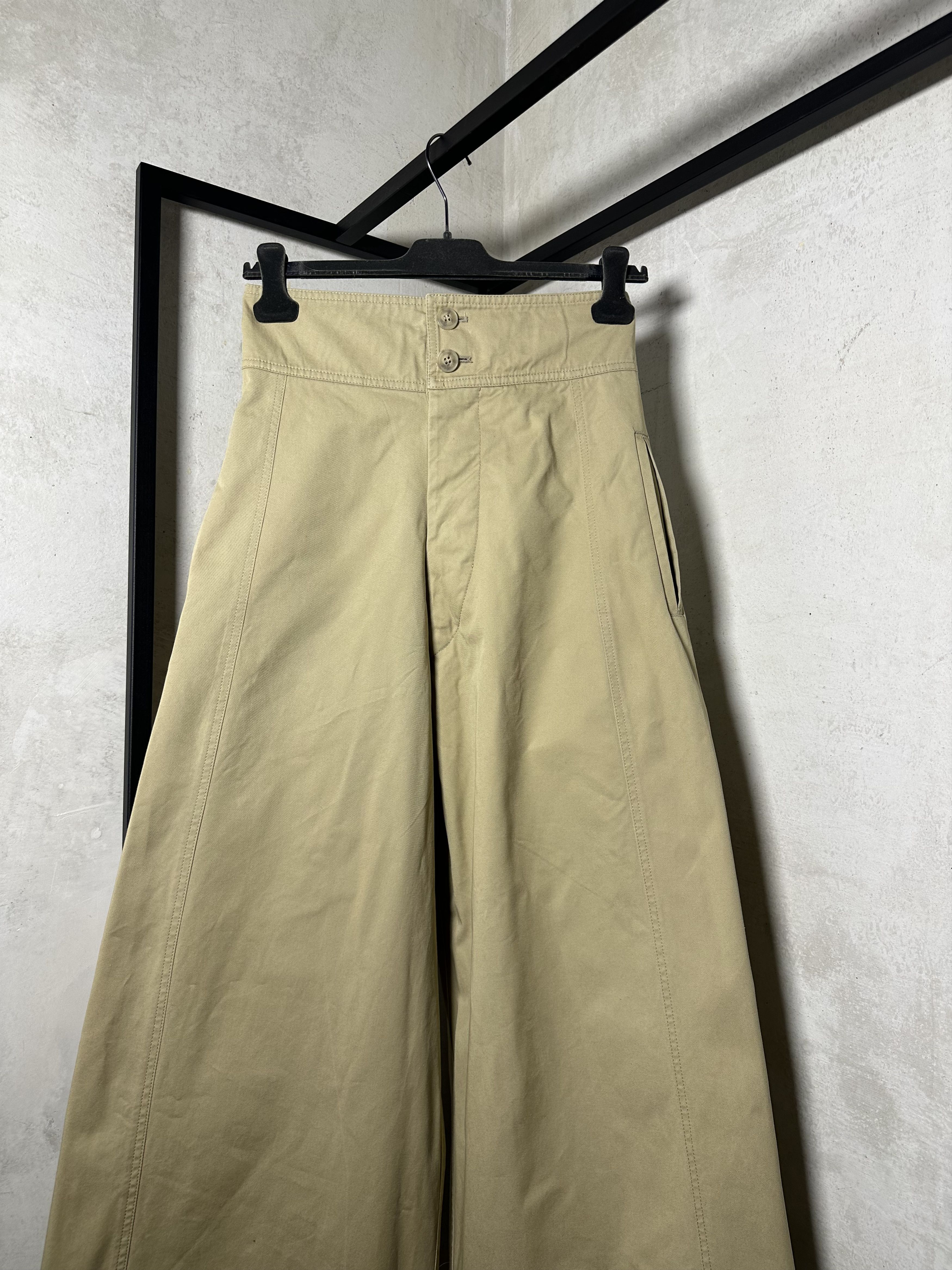 Japanese Brand QUIRA High-Waisted Wide-Leg Trousers Size 27" / US 4 / IT 40 - 4 Thumbnail
