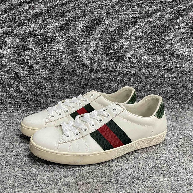 Gucci Gucci Ace Leather Low-Top Sneakers for Men 0079 Size US 8.5 / EU 41-42 - 1 Thumbnail
