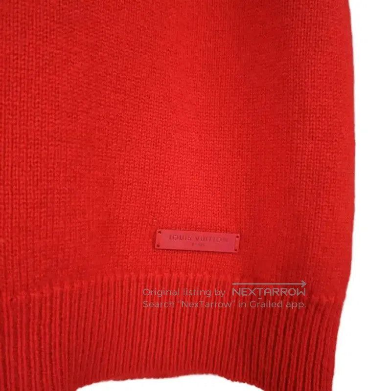 Louis Vuitton Louis Vuitton Red Short Sleeve Knit Sweater . Size M / US 6-8 / IT 42-44 - 3 Thumbnail