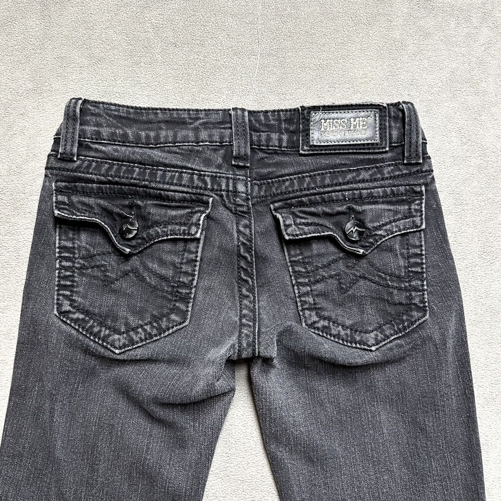 Miss Me Miss Me Jeans Womens Size 28 Black Irene Boot Grunge EUC Size 28" / US 6 / IT 42 - 4 Thumbnail