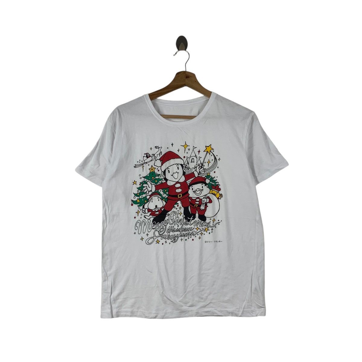Vintage MASAHARU FUKUYAMA Lily Franky Christmas Tee Shirt Top Size S / US 4 / IT 40 - 1 Thumbnail