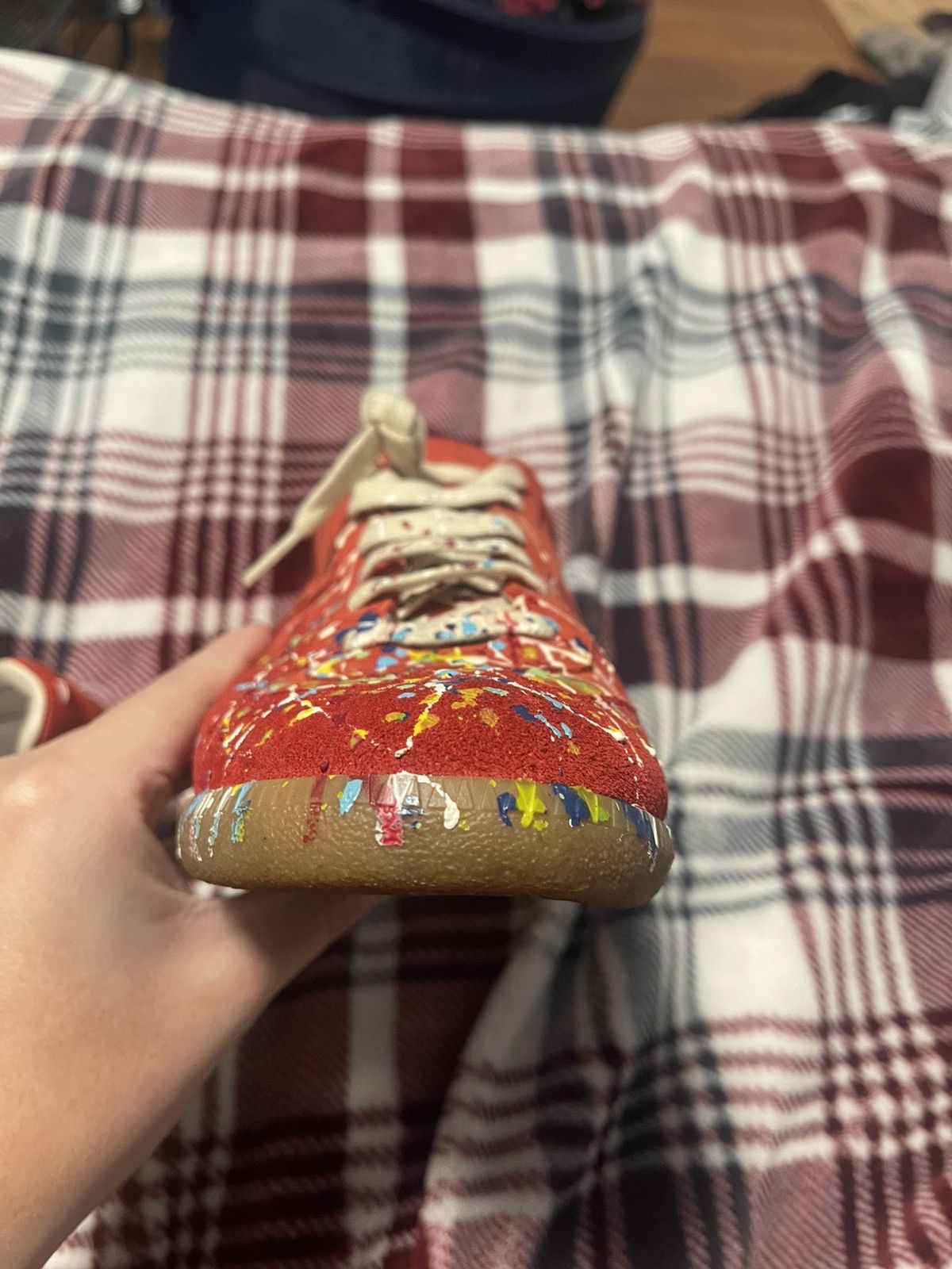 Maison Margiela Maison Margiela Replica Red Paint Splatter Size US 10 / EU 43 - 8 Thumbnail