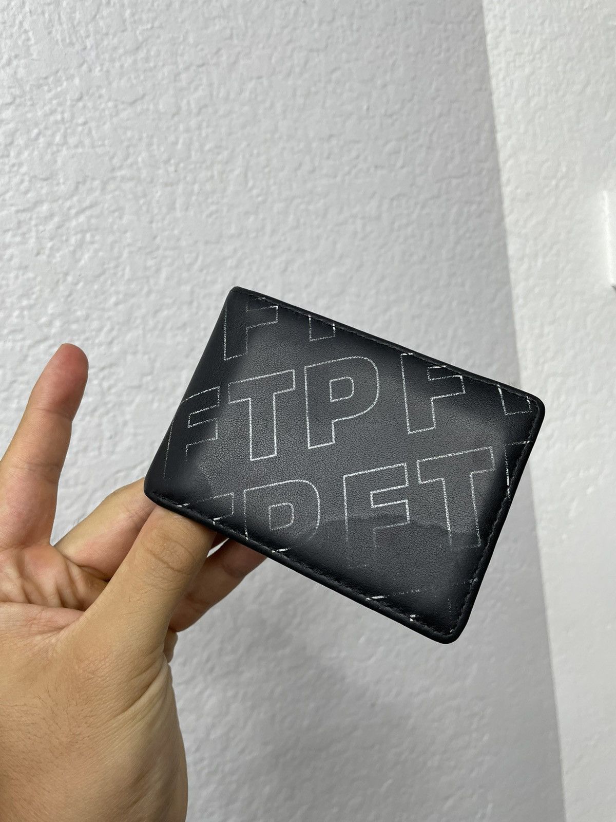 Fuck The Population FTP All Over Outline Logo Wallet | Grailed