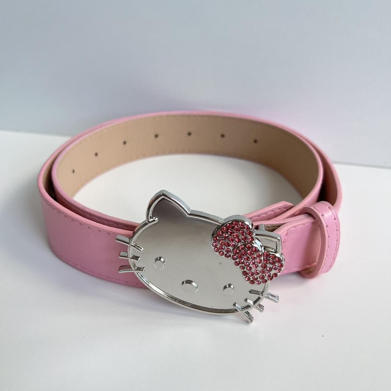 Vintage y2k 2000s Hello Kitty rhinestone grunge goth emo punk belt Size ONE SIZE - 4 Thumbnail