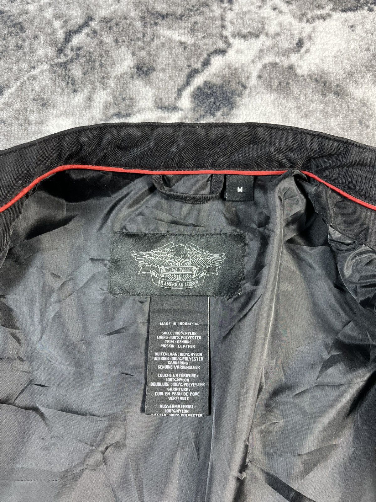 Harley Davidson Harley Davidson Biker Jacket Black Red Moto Racing M Size US M / EU 48-50 / 2 - 9 Thumbnail