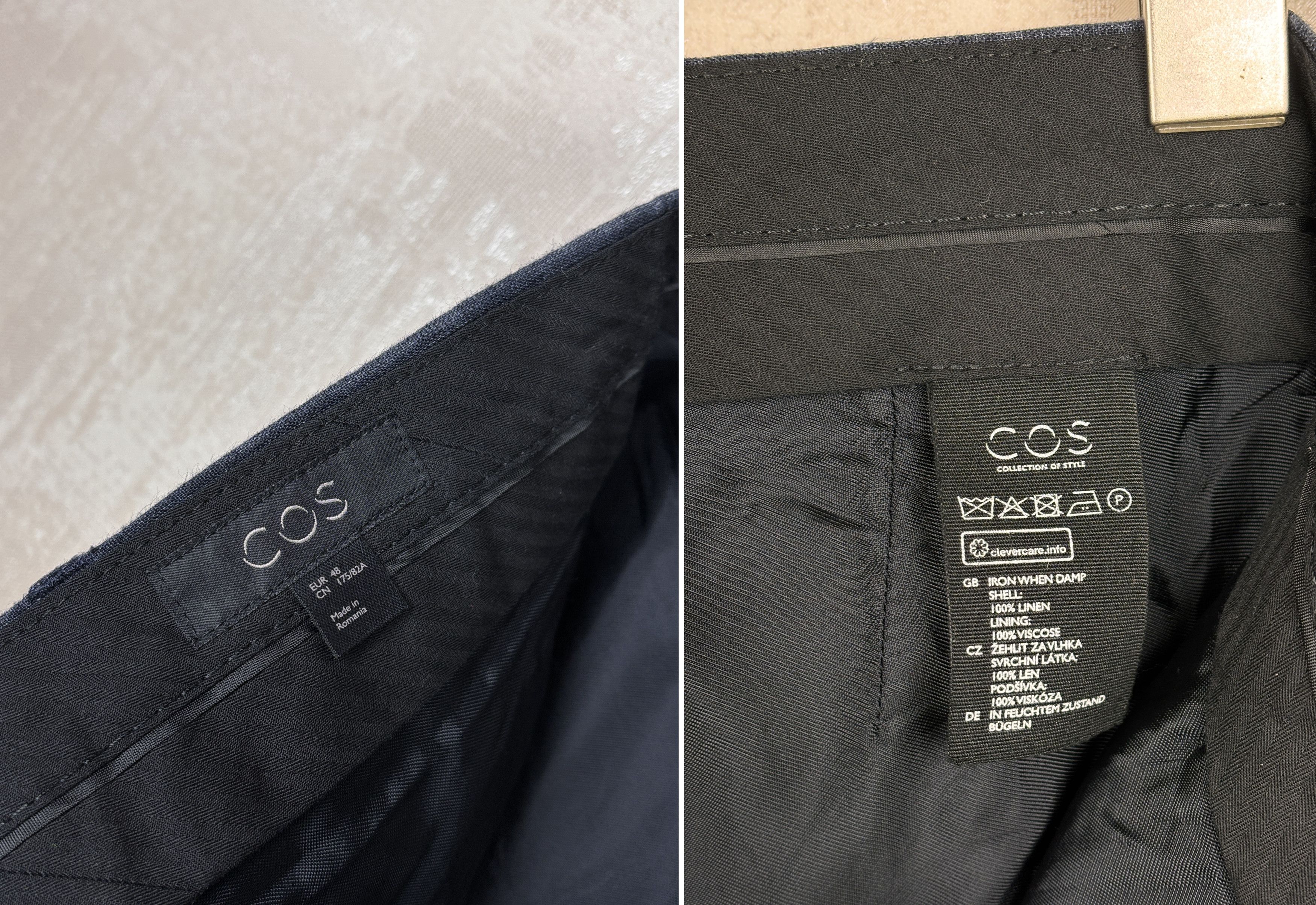 Cos COS Linen Chino Pants Men's Size EUR 48 (M) Navy Blue Size US 32 / EU 48 - 14 Thumbnail