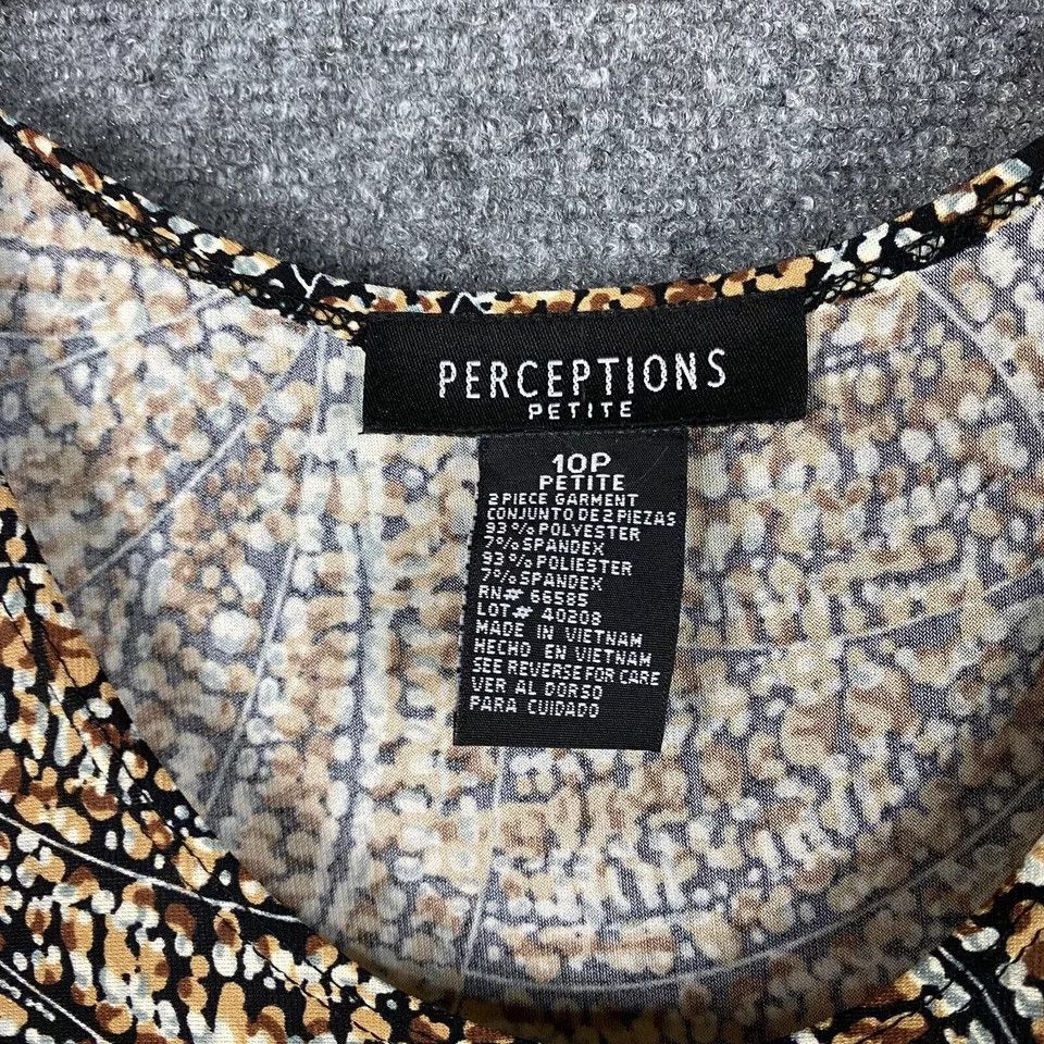 Other Perceptions Petite Dress Women's 10P Polyester Blend Size L / US 10 / IT 46 - 3 Thumbnail