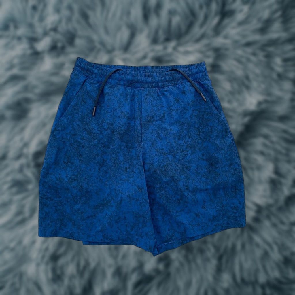 Lululemon VINTAGE Lululemon Shorts Men Small Active Drawstring PACE Breaker Gym Running 90s Blue Size US 29 - 1 Thumbnail