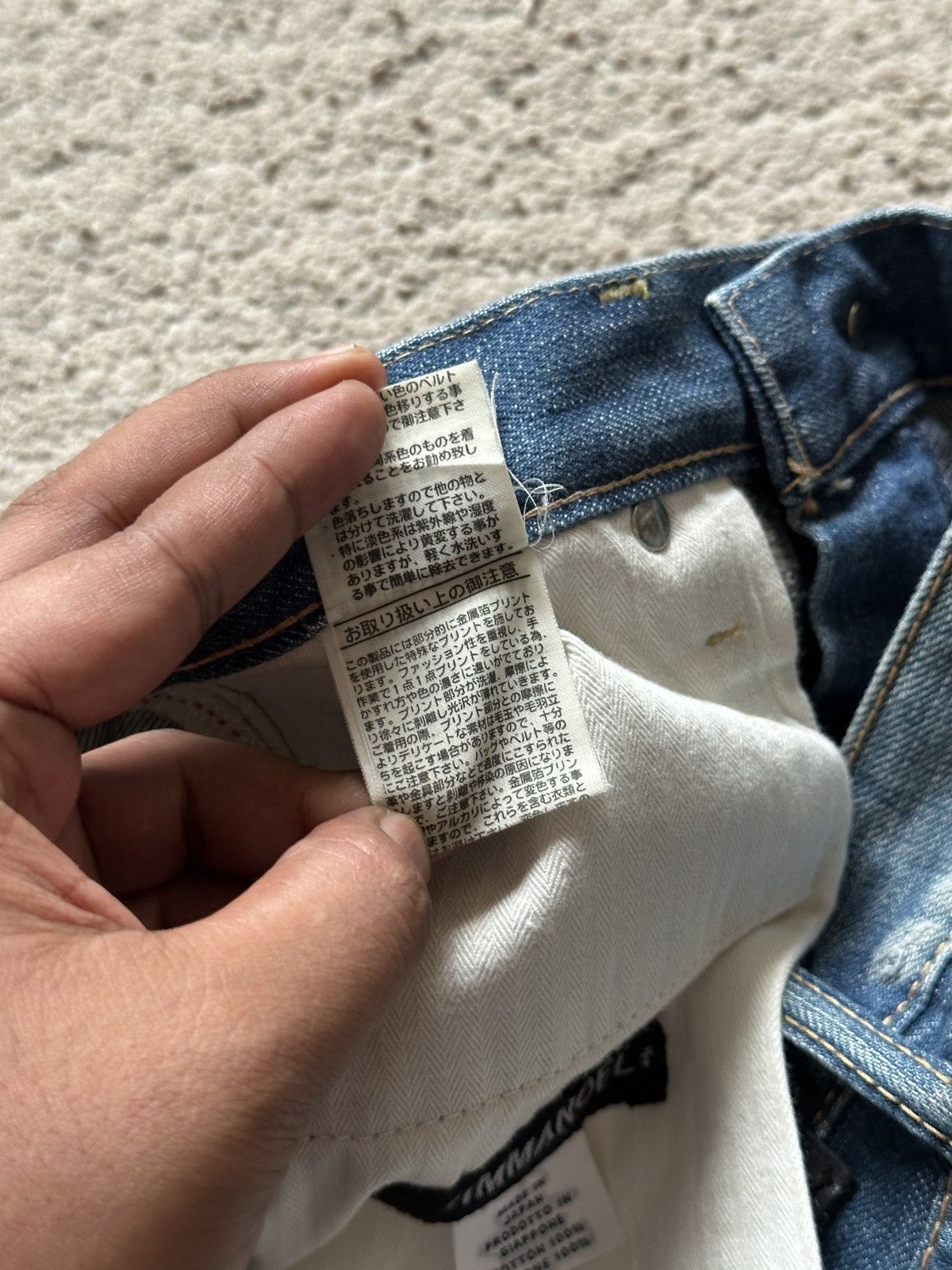 Japanese Brand 2000s Immanoel Cross Pocket Jeans Size US 30 / EU 46 - 14 Thumbnail