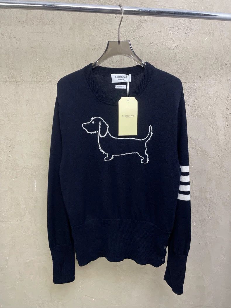 Thom Browne Thom Browne Dogs round neck sweater Size US M / EU 48-50 / 2 - 2 Thumbnail