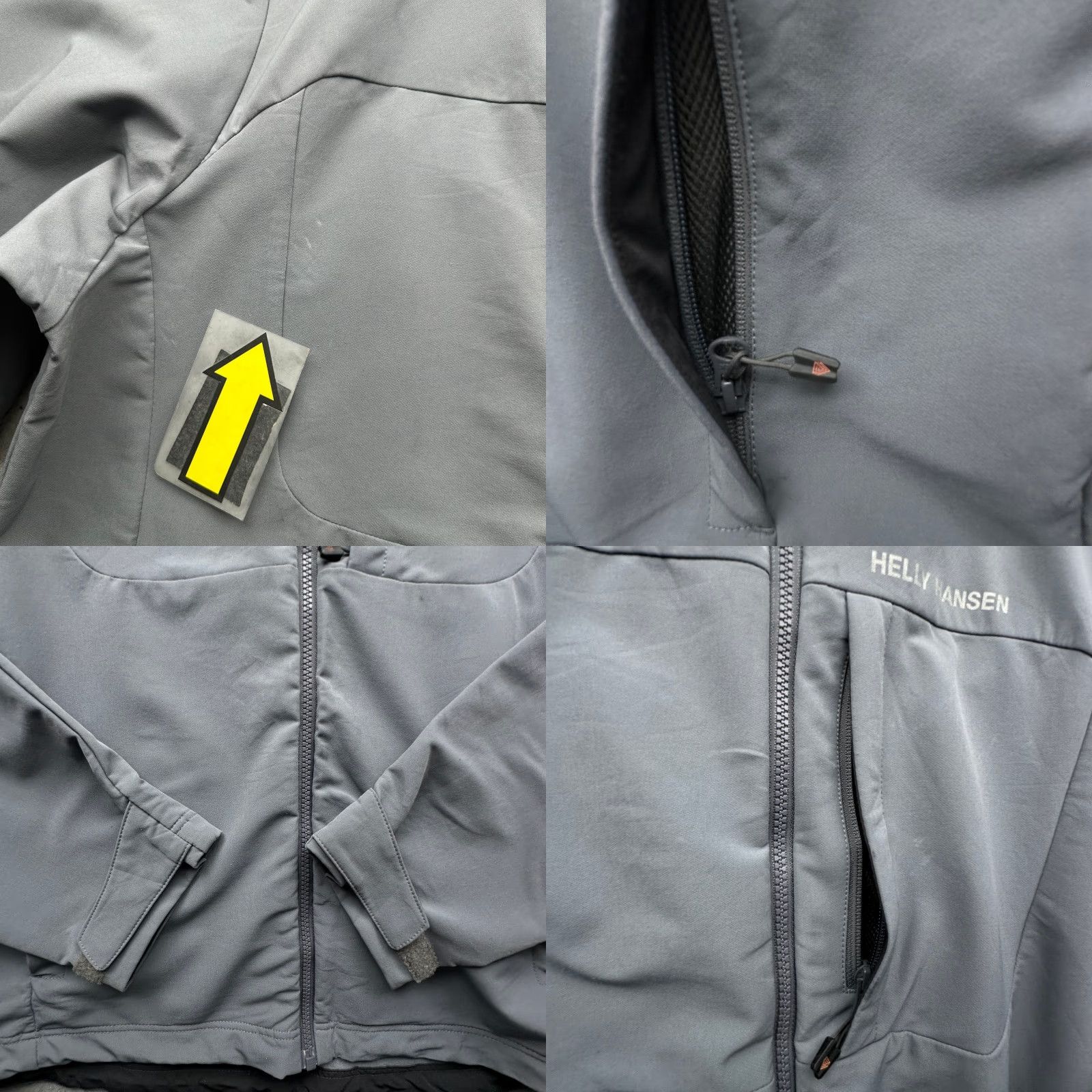 Helly Hansen VINTAGE? No. Helly Hanson Odin Expert Series Softshell Full Zip Gray Jacket Mens 2XL Logo Zip Pockets Size US XXL / EU 58 / 5 - 9 Thumbnail