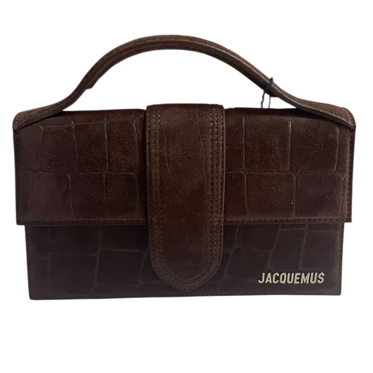 Jacquemus Jacquemus Le Grand Bambino Brown Croco Suede Size ONE SIZE - 1 Thumbnail