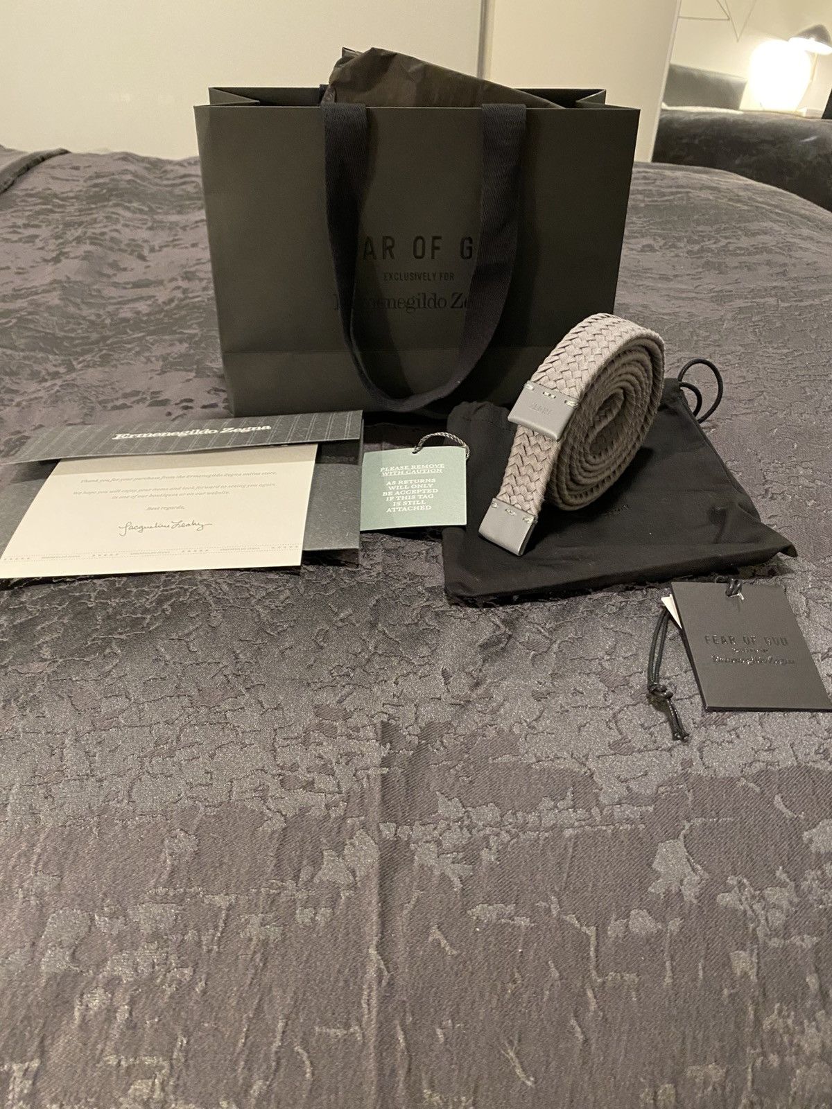 Ermenegildo Zegna × Fear of God Fear of God x Zegna Collab Belt Size ONE SIZE - 1 Thumbnail