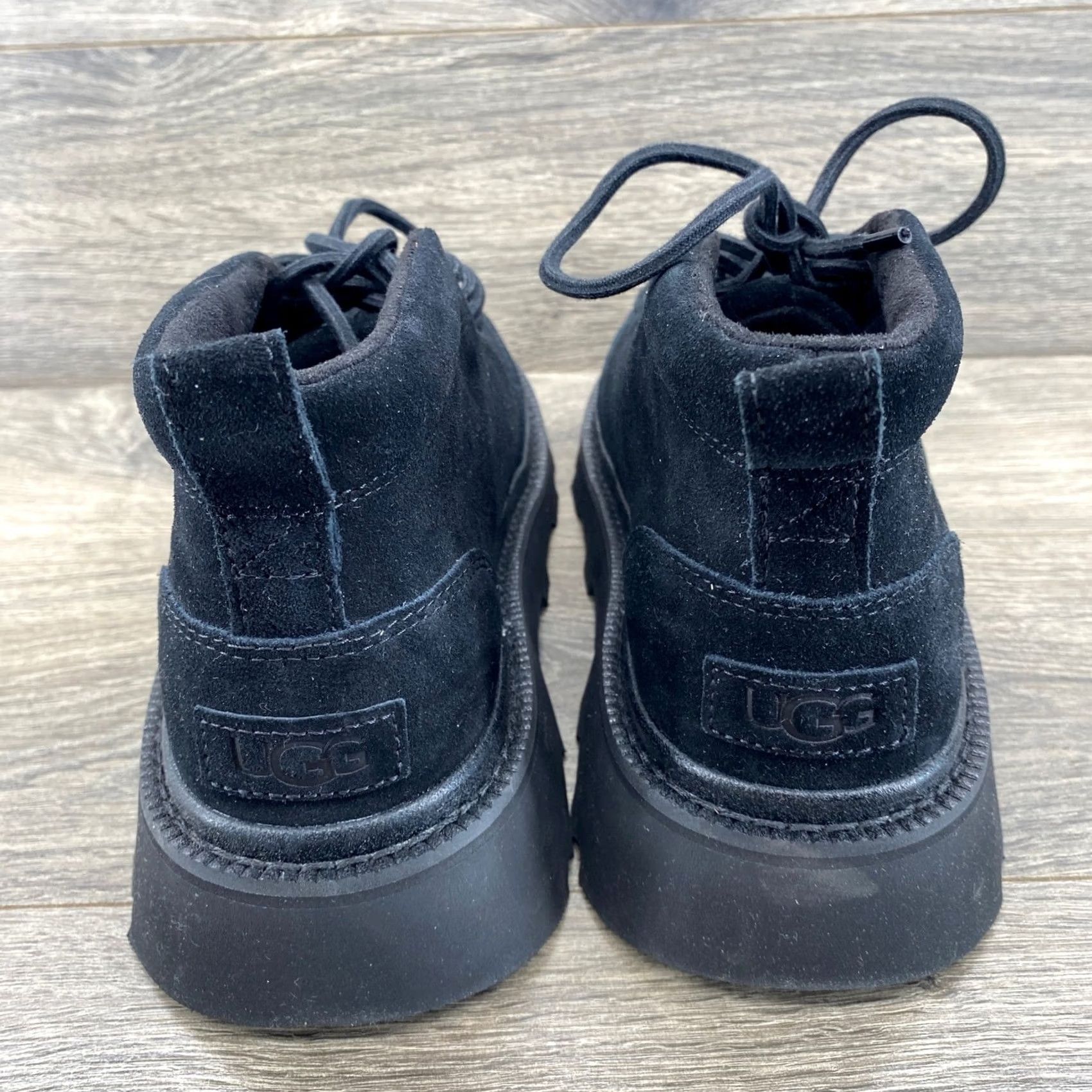 UGG M Chukka Lug Mens Size 10 Black Suede Platform Lace Up Boots 1171113 UGG® Chukka Lug (Men) - Chestnut – The Heel Shoe Fitters main image 2