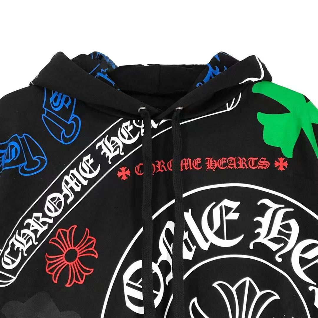 Chrome Hearts Chrome Hearts Multi Cross & Horseshoe Pullover Hoodie Size US L / EU 52-54 / 3 - 4 Thumbnail